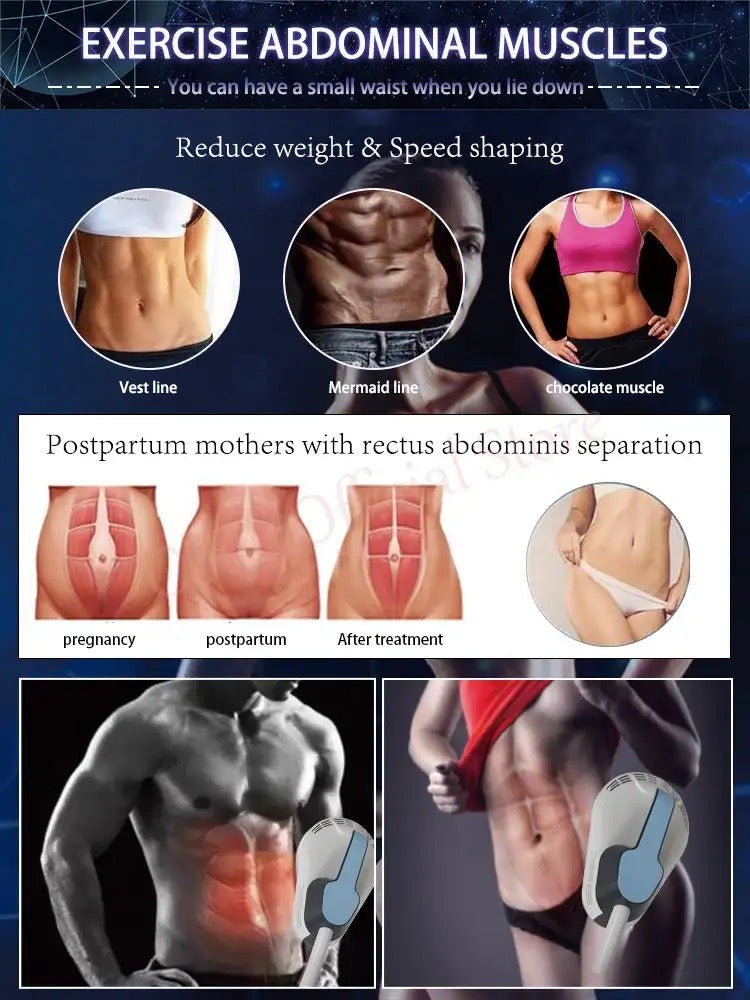 HIEMT SURE Body Sculpting EMSlim Machine - Professional Non-Invasive Fat Reduction & Muscle Toning Device for Home Use | Perfect for Weight Loss, Cellulite Treatment & Body Contouring