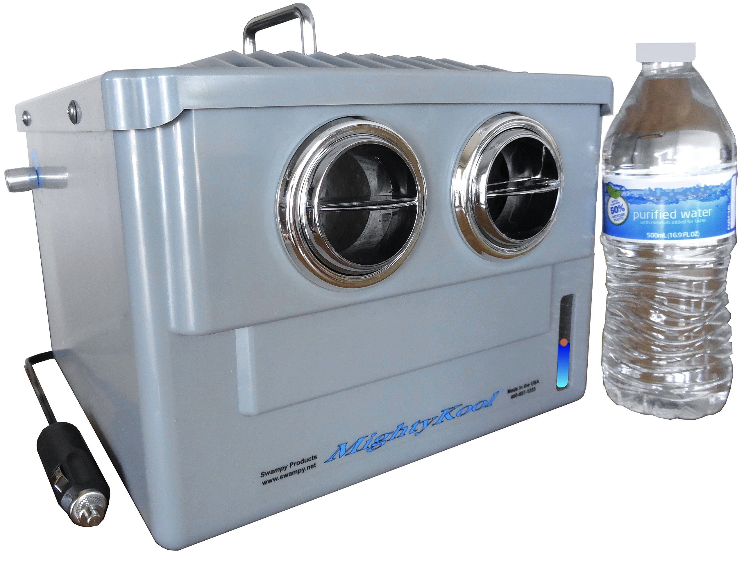 12V Portable K2 Evaporative Cooler for People & Pets - Ideal for Camping, Tents, RVs, Boats & Outdoor Adventures | Compact Cooling Unit with Efficient Water Evaporation Technology