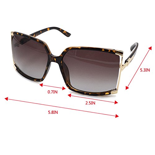 Stylish Women's UV400 Protection Sunglasses - Polarized Fashion Shades for Driving, Beach & Outdoor Activities