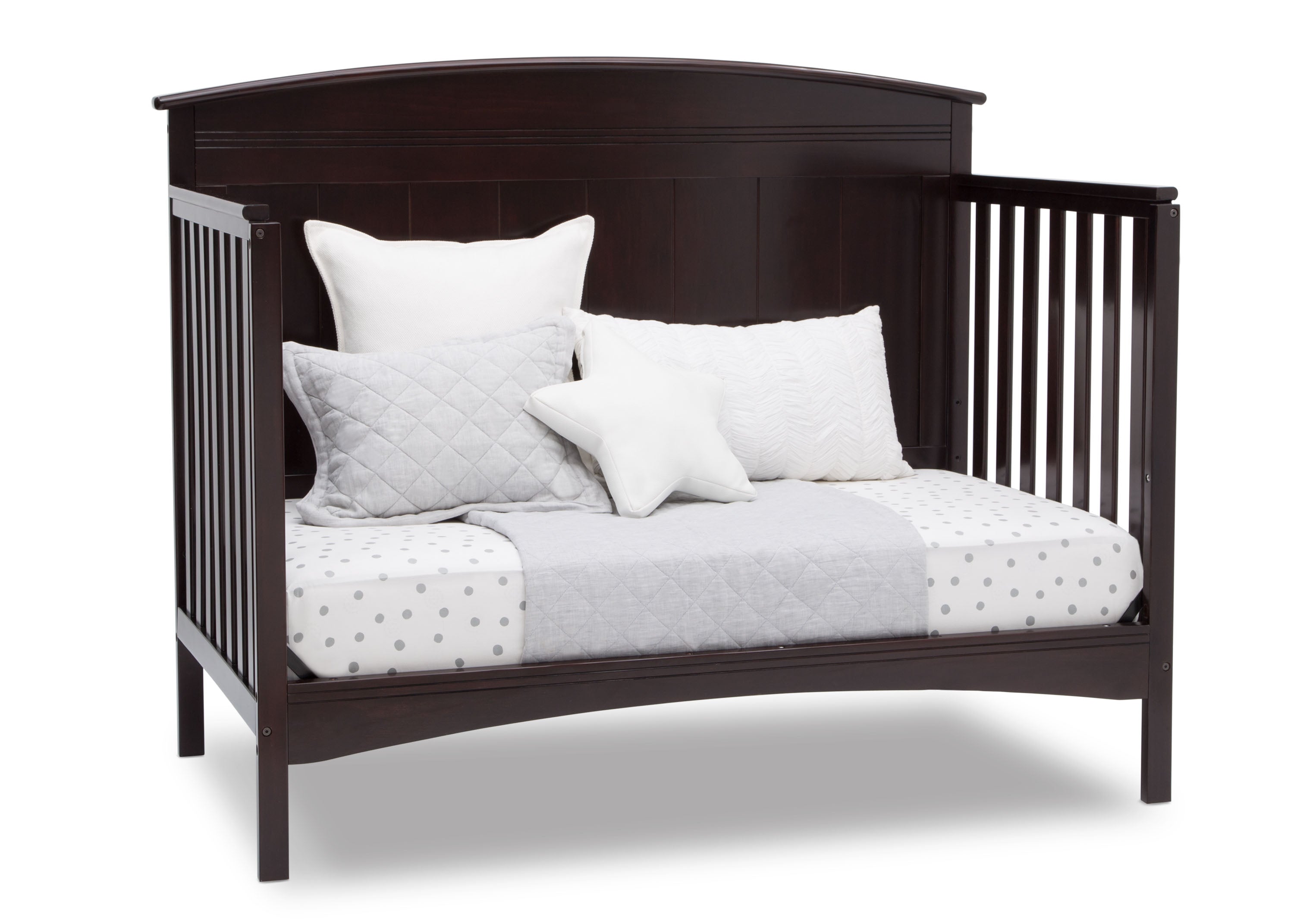 Archer Deluxe 6-in-1 Convertible Baby Crib - Toddler Bed, Daybed & Full-Size Bed - Safe Nursery Furniture for Newborns & Kids - Perfect for Bedrooms, Daycare & Guest Rooms