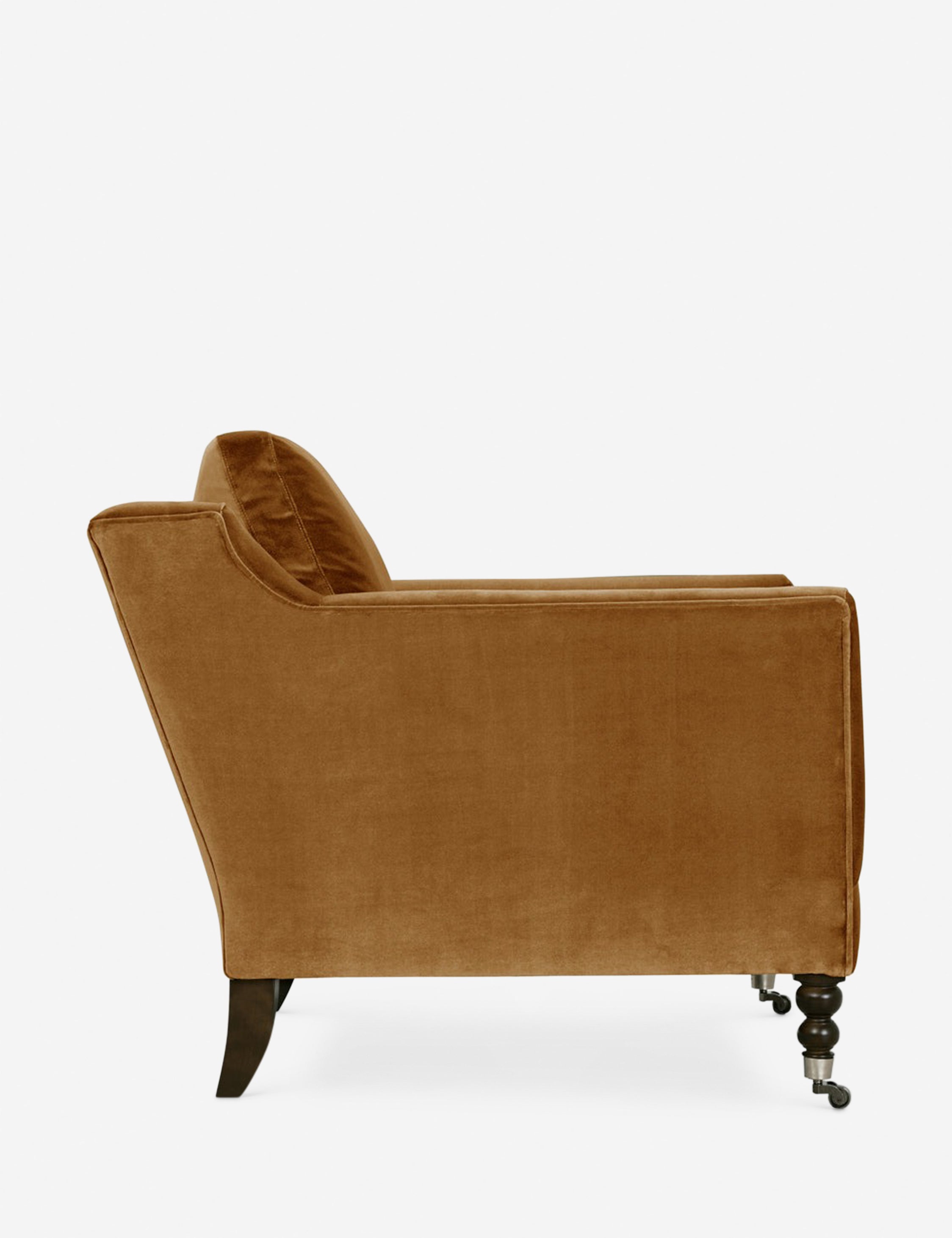 Fabienne Accent Chair - Modern Upholstered Lounge Chair for Living Room, Bedroom & Office - Comfortable Reading Chair with Sturdy Wooden Legs