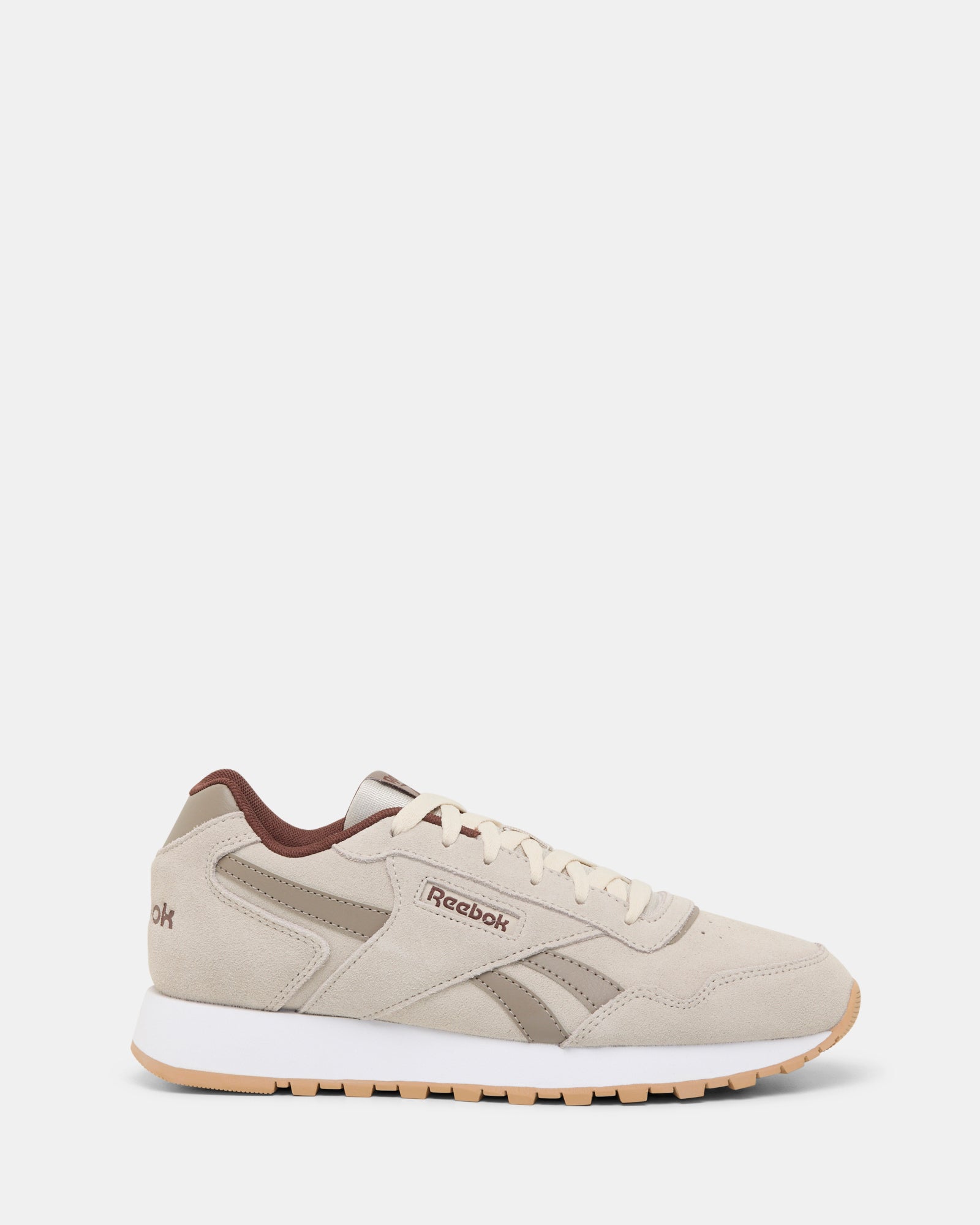 Reebok Glide Running Shoes for Men - Beige/Grey/Unearthed Brown - Lightweight & Comfortable for Jogging, Gym & Daily Wear