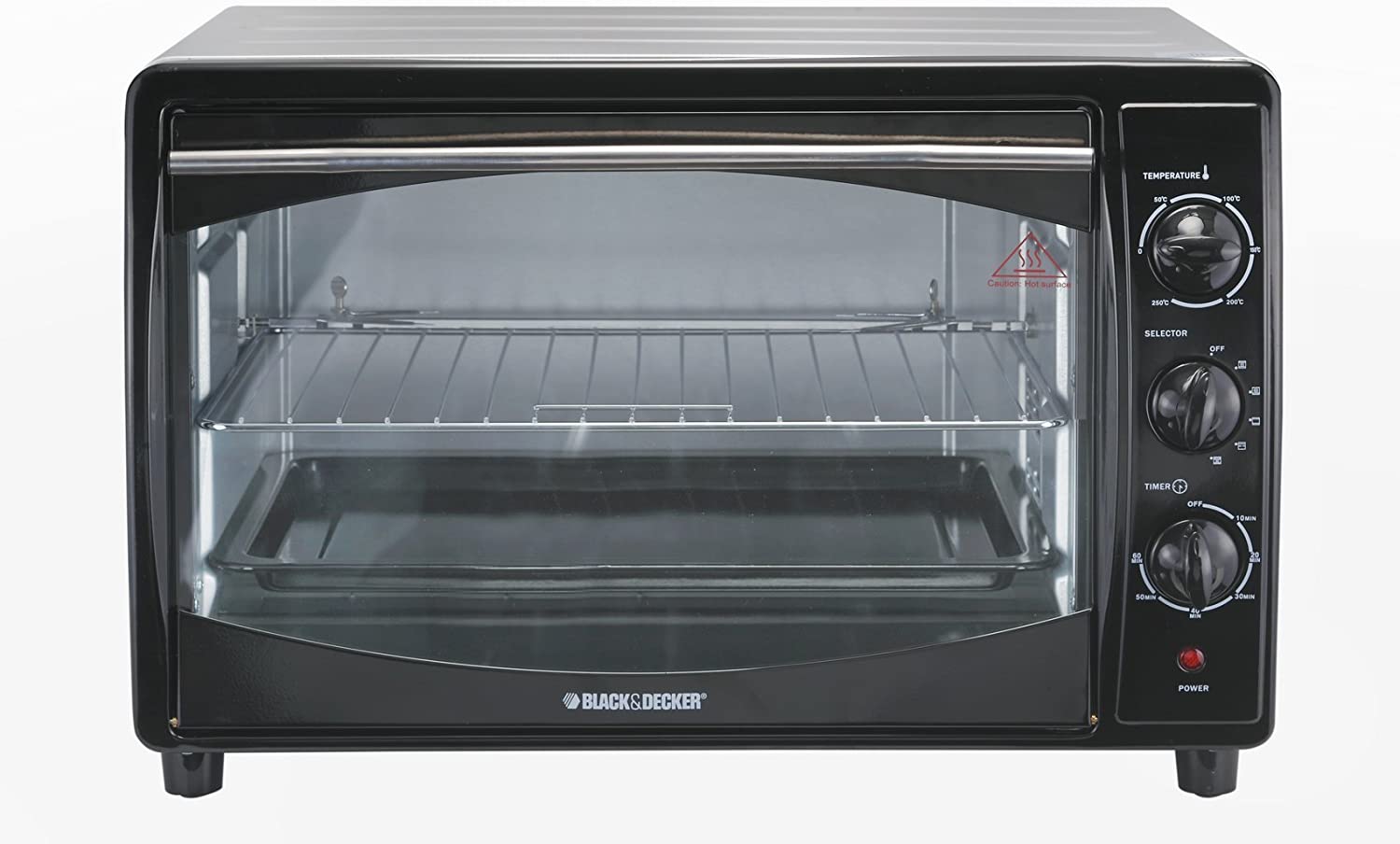 Black and Decker TRO60 42L 220-240V Large Toaster Oven 1800W - Perfect for European Kitchens, Baking & Small Batch Cooking (Not for USA Use)