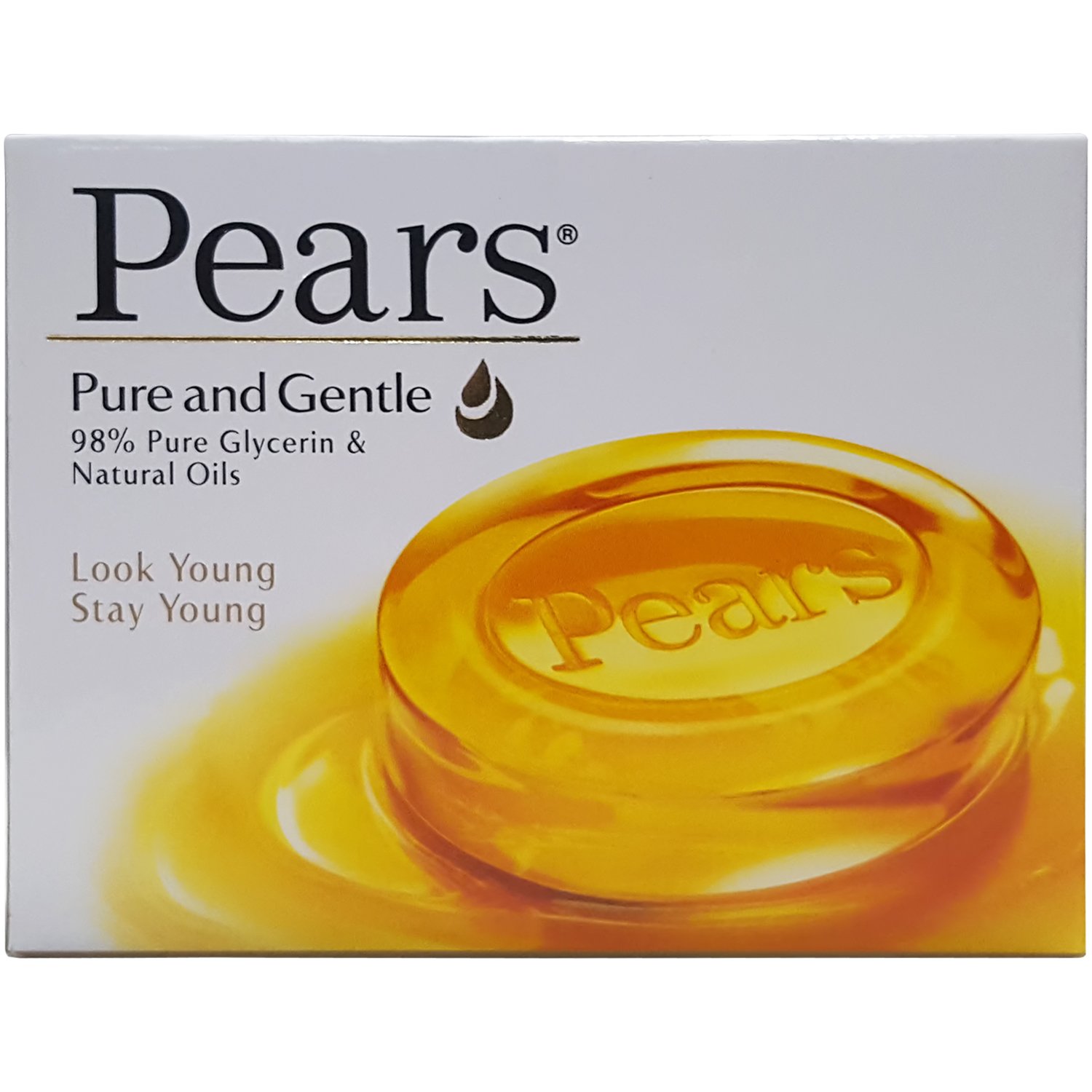 Pears Pure and Gentle Bath Soap - 125g Bar Soap for Sensitive Skin | Moisturizing & Mild Cleansing for Daily Shower, Bath & Face Wash