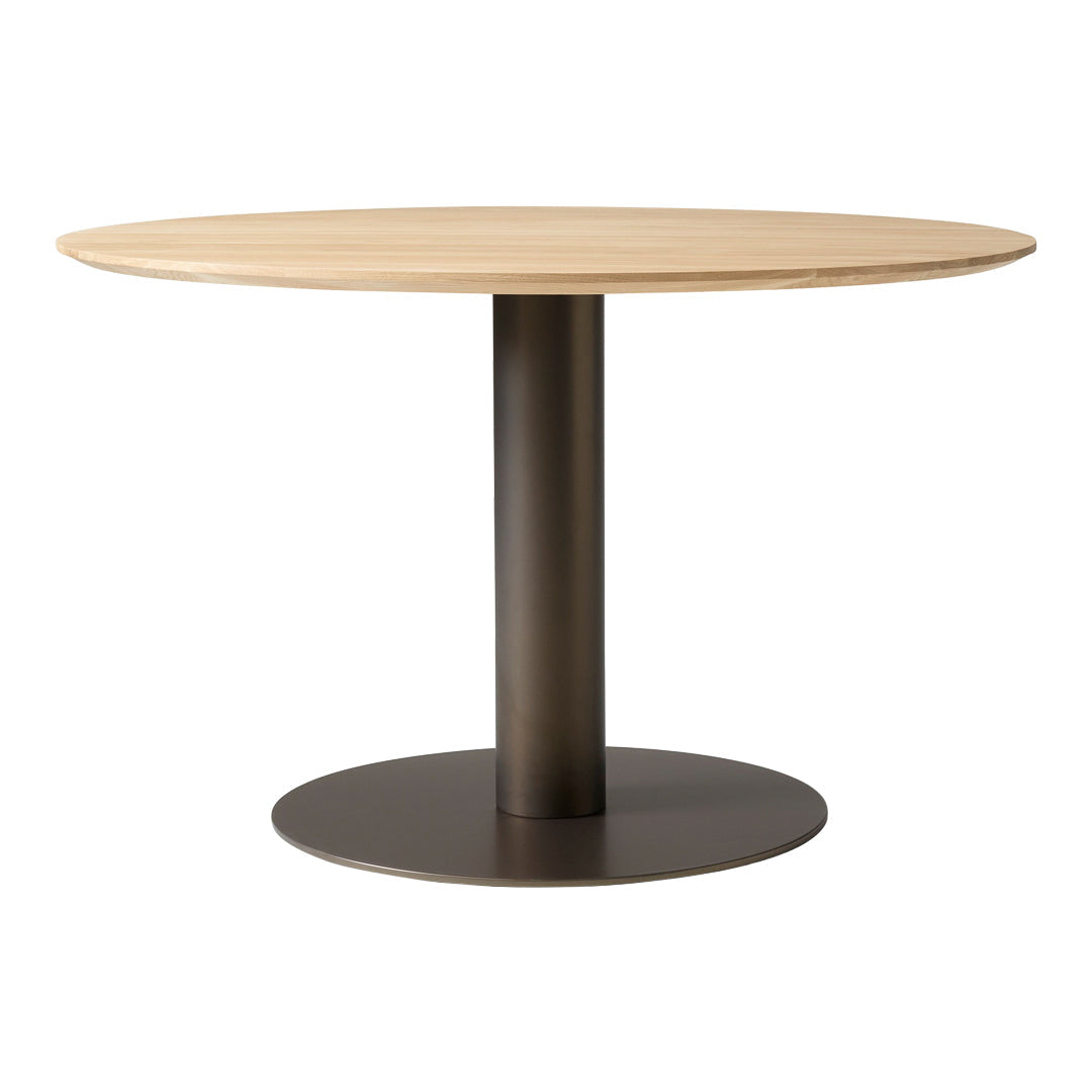 SK12 Modern Dining Table with Center Base - Perfect for Small Spaces, Apartments, and Cozy Kitchens