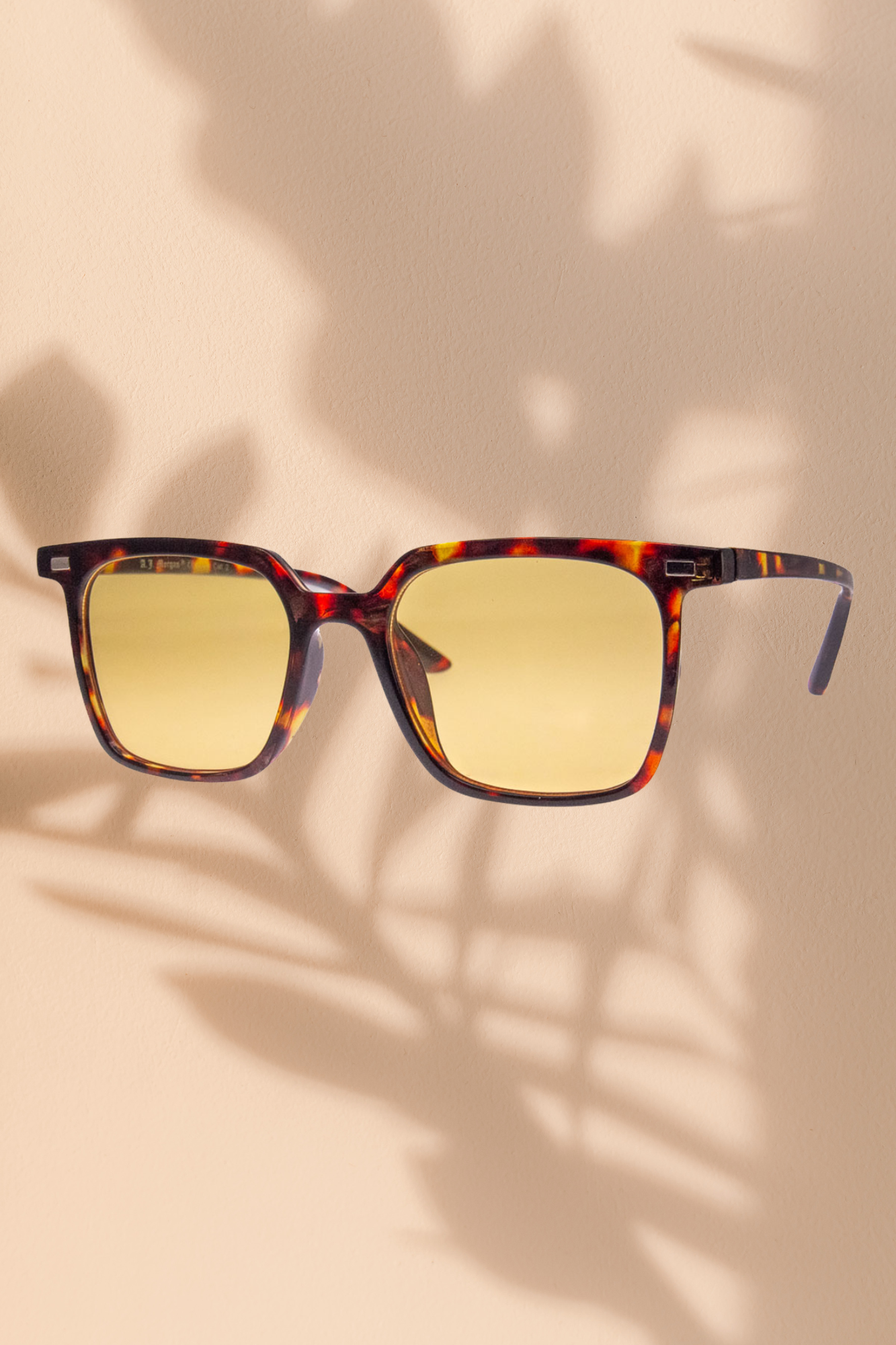 Leon Sunnies Tortoise Yellow Sunglasses - Stylish UV Protection Shades for Outdoor Activities, Beach, and Driving