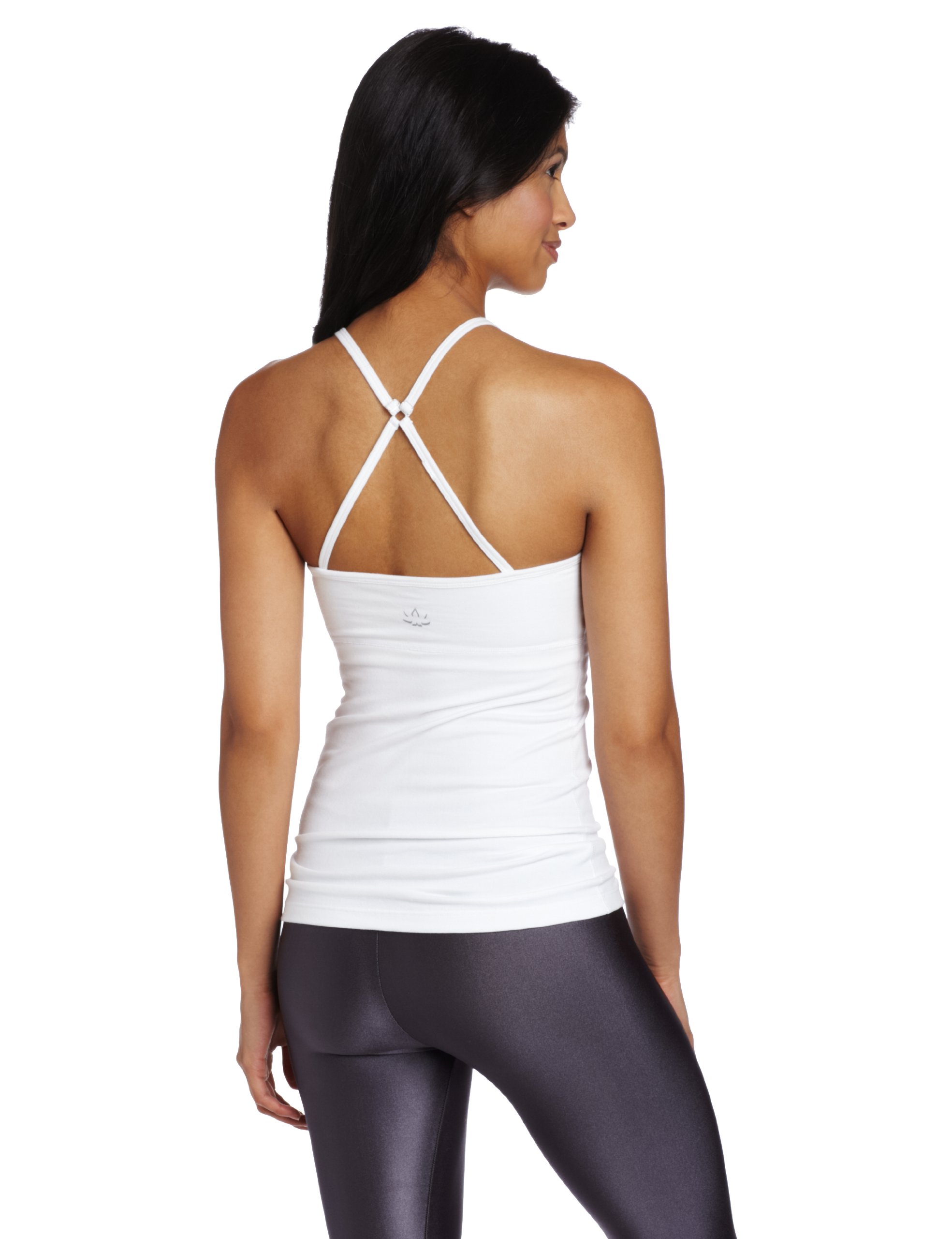 Beyond Yoga Women's Shirred Cross Back Cami - Soft Stretchy Yoga Tank Top for Workouts, Lounge & Everyday Wear