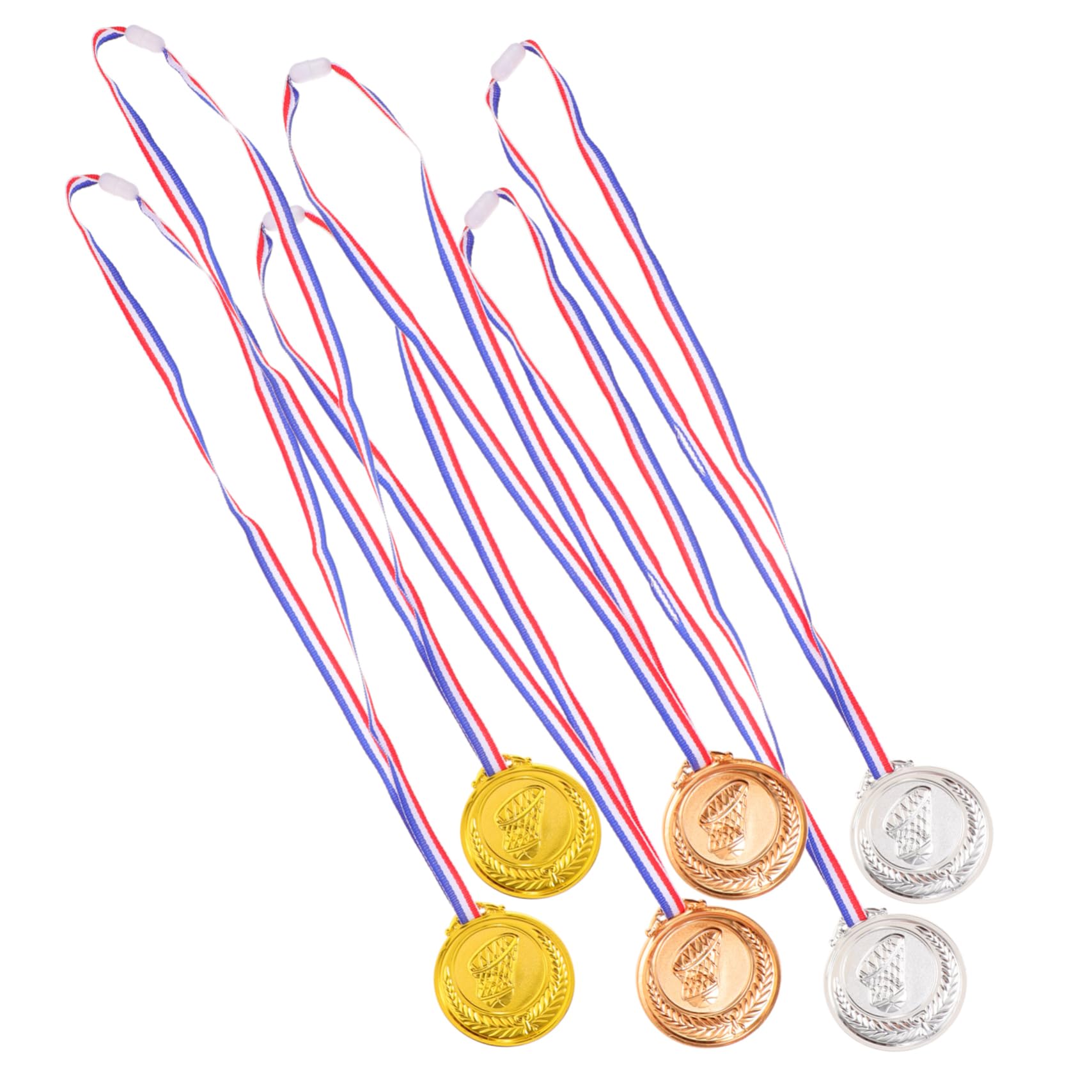 Toddmomy 12-Piece Kids Basketball Medal Set - Plastic Sports Award Medals for Children | Perfect for Youth Basketball Tournaments, Birthday Party Favors & Achievement Rewards