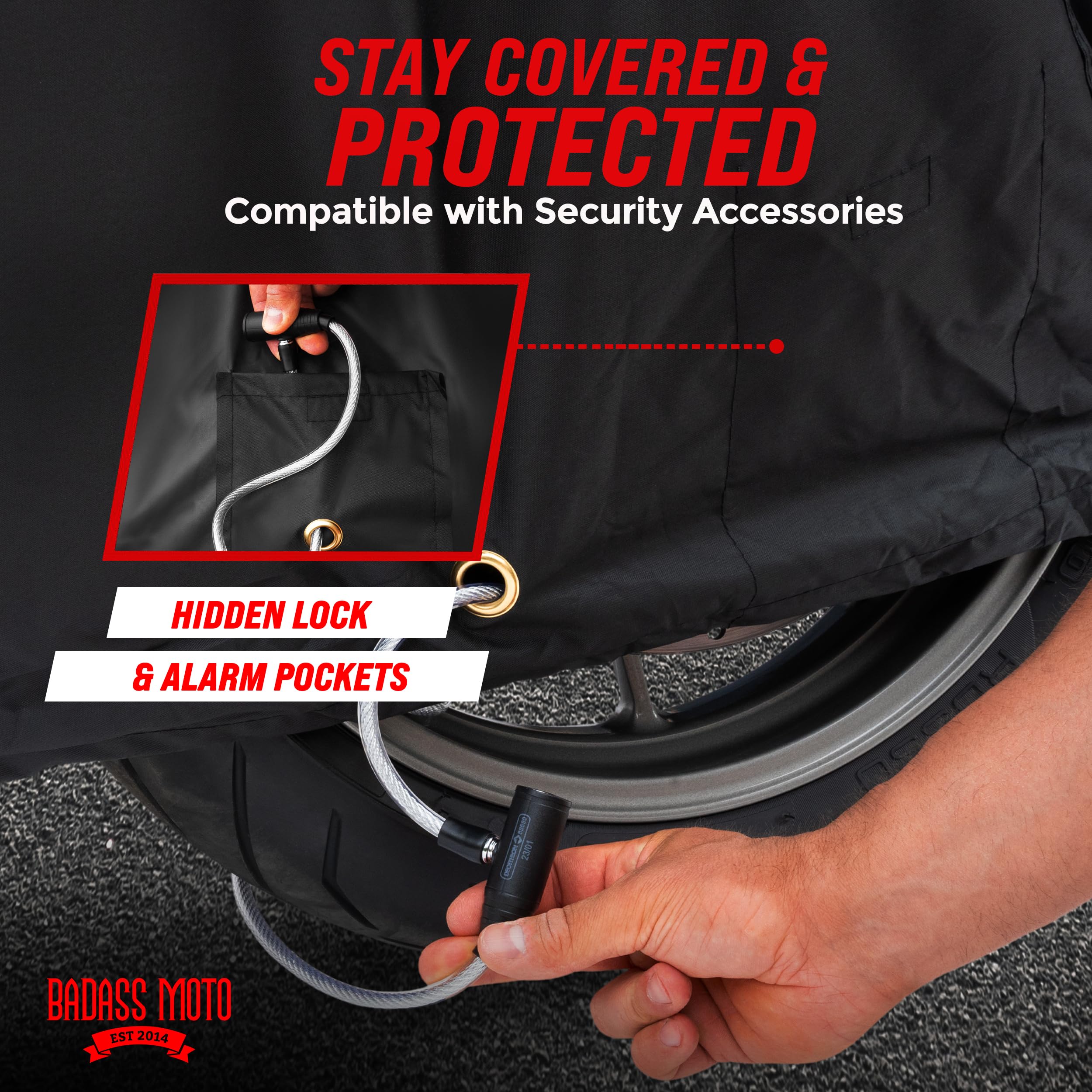 Premium Waterproof Motorcycle Cover for Vespa, Honda Ruckus, Super Cub & Yamaha Zuma 125 - Heavy Duty Outdoor Moped & Scooter Protection for All Weather Conditions