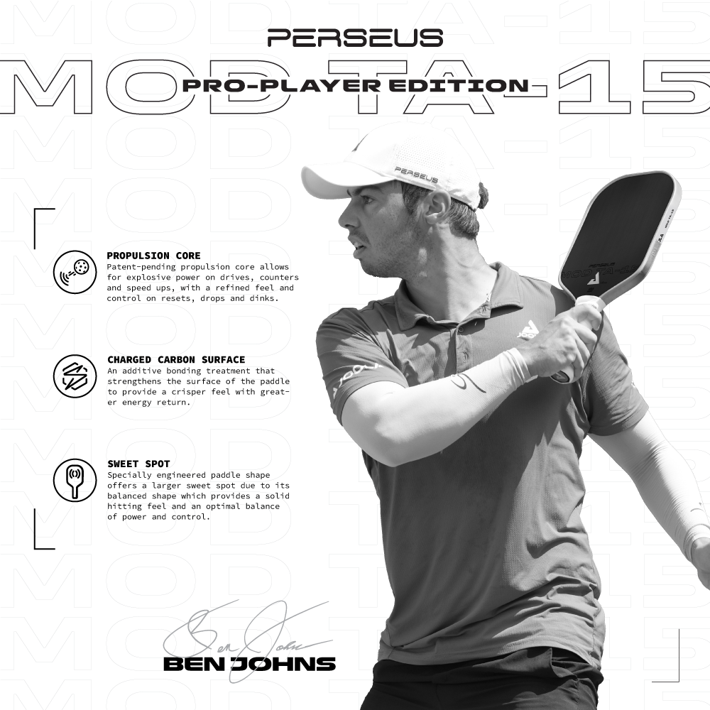 JOOLA Perseus 16mm Table Tennis Racket | Pro Player Edition with MOD TA 15 Rubber - Perfect for Competitive Play & Tournament Training