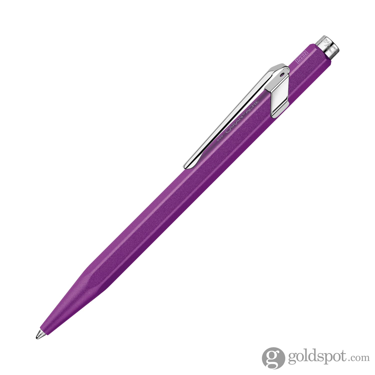 Premium Caran d'Ache 849 COLORMAT X Violet Ballpoint Pen - Smooth Writing for Office, School & Artistic Sketching