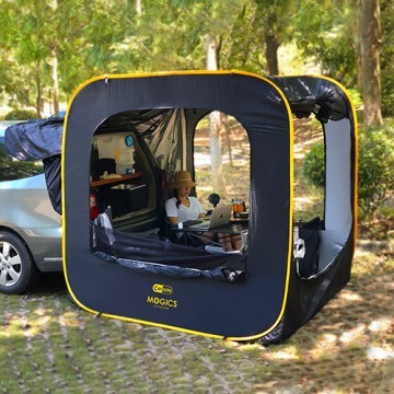 Portable Car Pop Up Cabin Tent - 2m x 1.8m x 2m Waterproof Camping Shelter for Outdoor Adventures, Road Trips & Beach Camping
