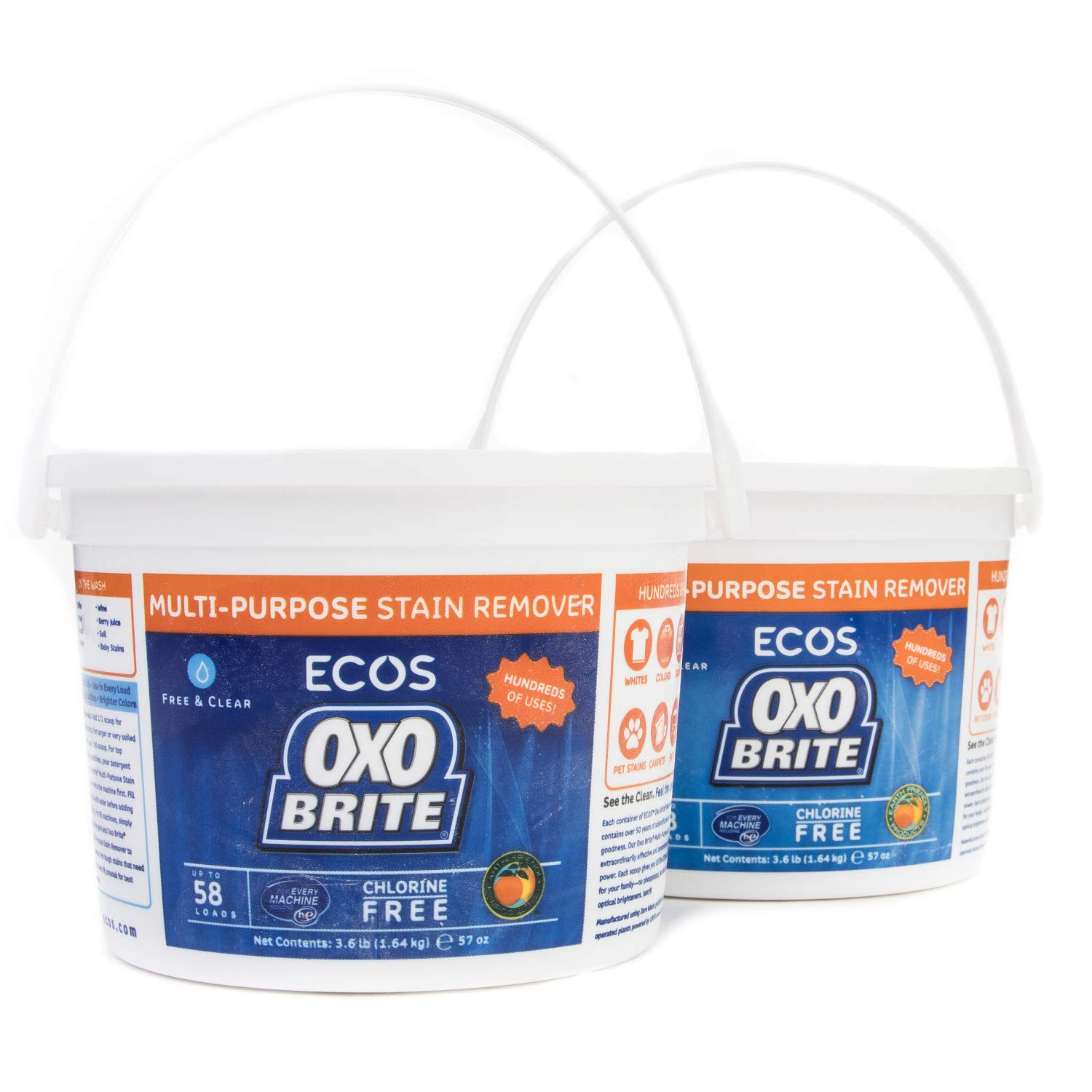 Eco-Friendly Laundry Detergent OXO Brite Powder - 3.6 LB (1.63 kg) | Plant-Based, Hypoallergenic & Biodegradable | Perfect for Sensitive Skin & Sustainable Cleaning