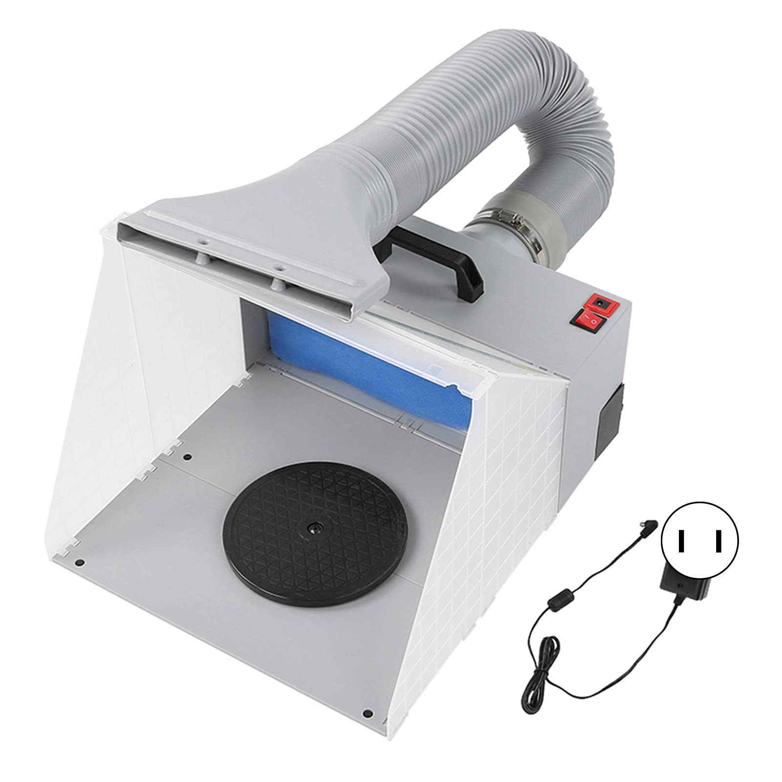 Airbrush Spray Booth with LED Lights - Portable Hobby Painting Station for Art, Cake Decorating, Nail Art & Crafts | Perfect for Artists, Bakers & DIY Enthusiasts