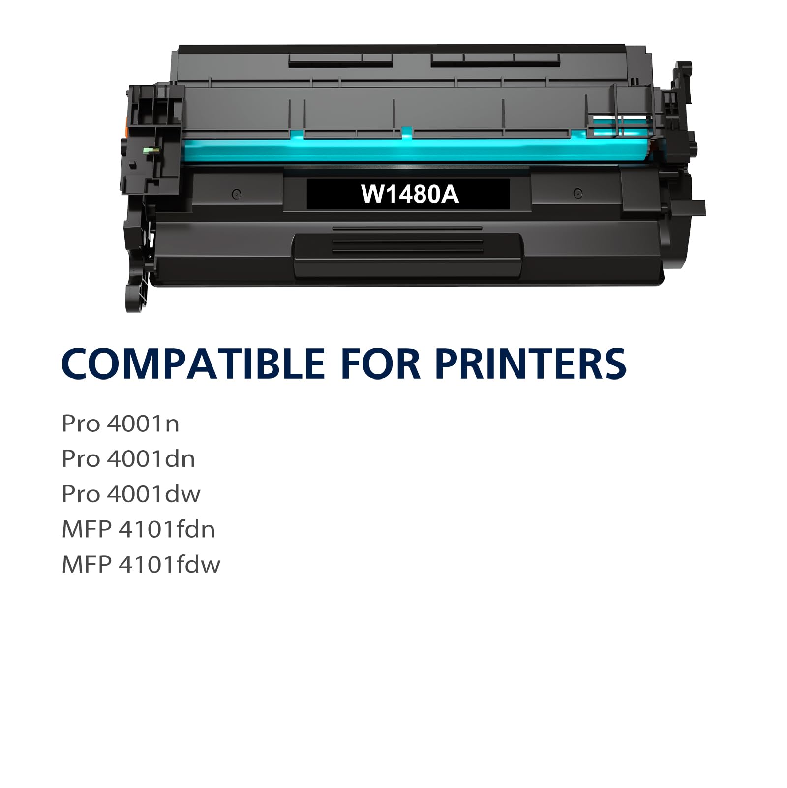 HP 148A 148X Compatible Toner Cartridge Black 2-Pack with Chip - Works with HP LaserJet Pro 4001dw 4001dn 4001n MFP 4101fdw 4101fdn Printers | Ideal for Office Printing, High-Volume Documents & Professional Use