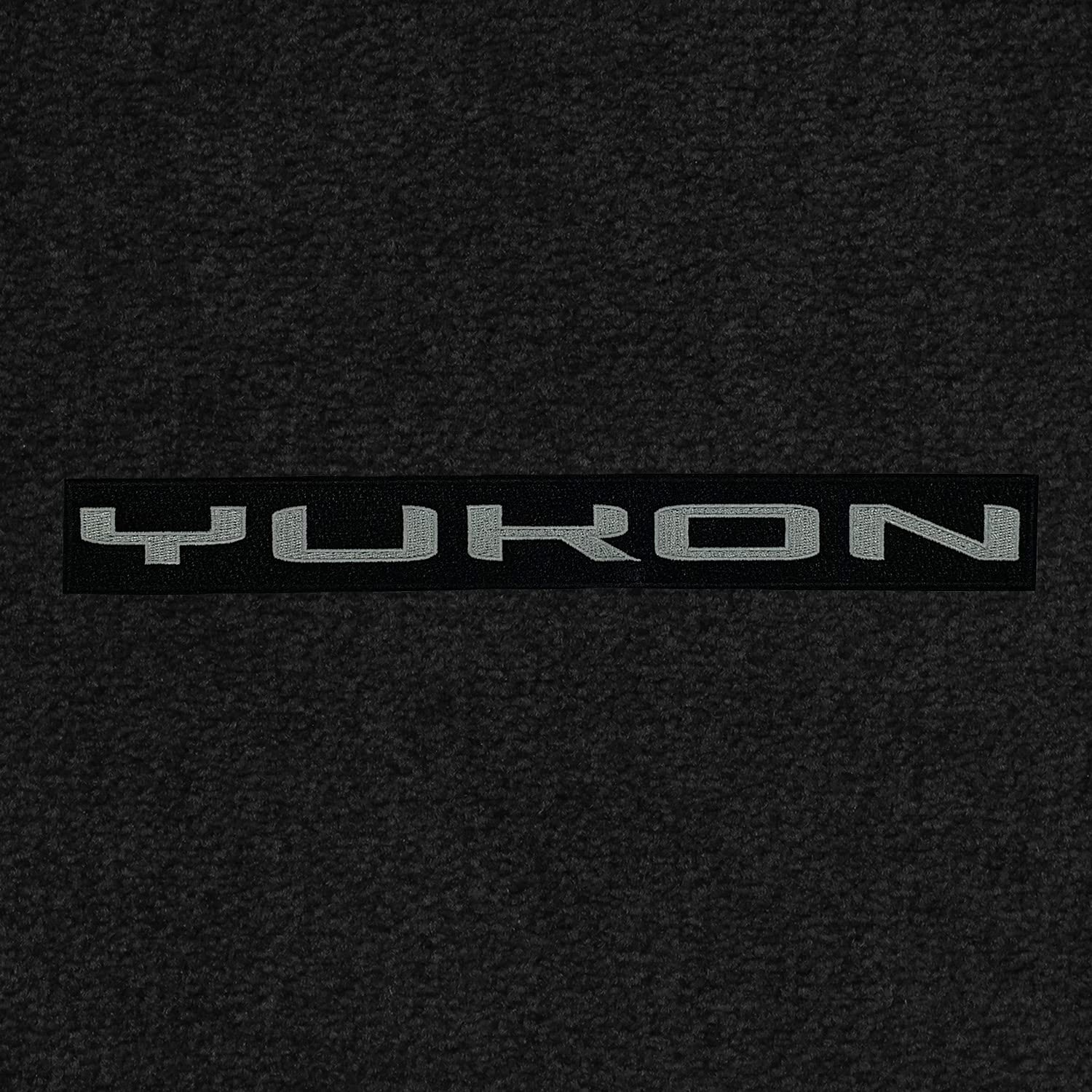 Premium Custom-Fit Carpeted Floor Mats for GMC Yukon/Denali 2021-2024 - Luxury Car Floor Liners with Yukon Logo (Charcoal, 2-Piece Front Set) - Perfect for All-Weather Protection & Interior Style Enhancement