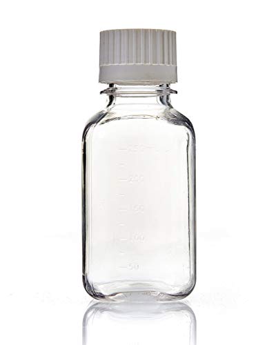Sterilized EZBio PETG Media Bottles 125mL with Closed Caps - 38-430mm Neck, 24/Pack - Ideal for Laboratory Cell Culture & Biotech Research