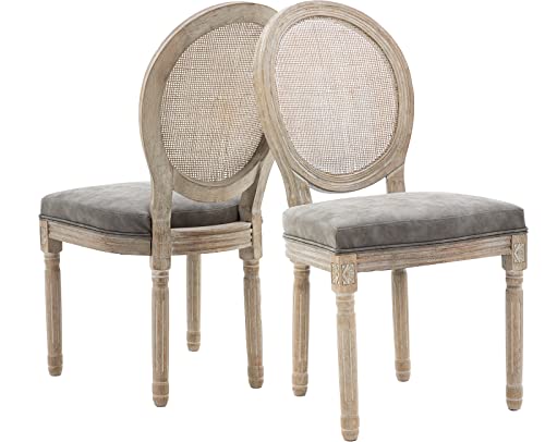 Pu-round/Rattan-grey