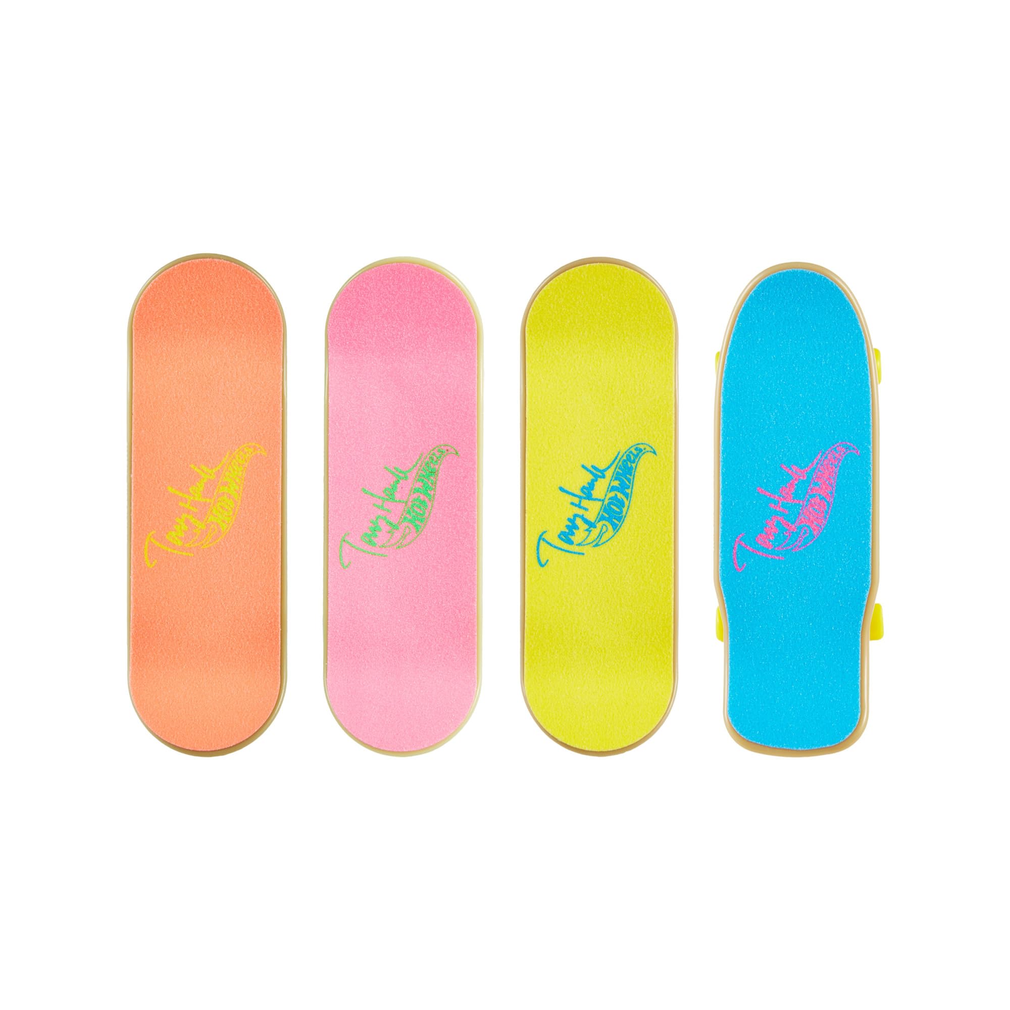 Tony Hawk Hot Wheels Skate Neon Bones Fingerboard Set - Mini Finger Skateboard with Removable Skate Shoes - Perfect for Collectors & Skateboard Enthusiasts - Great for Desktop Play, Gifts & Skateboarding Fans