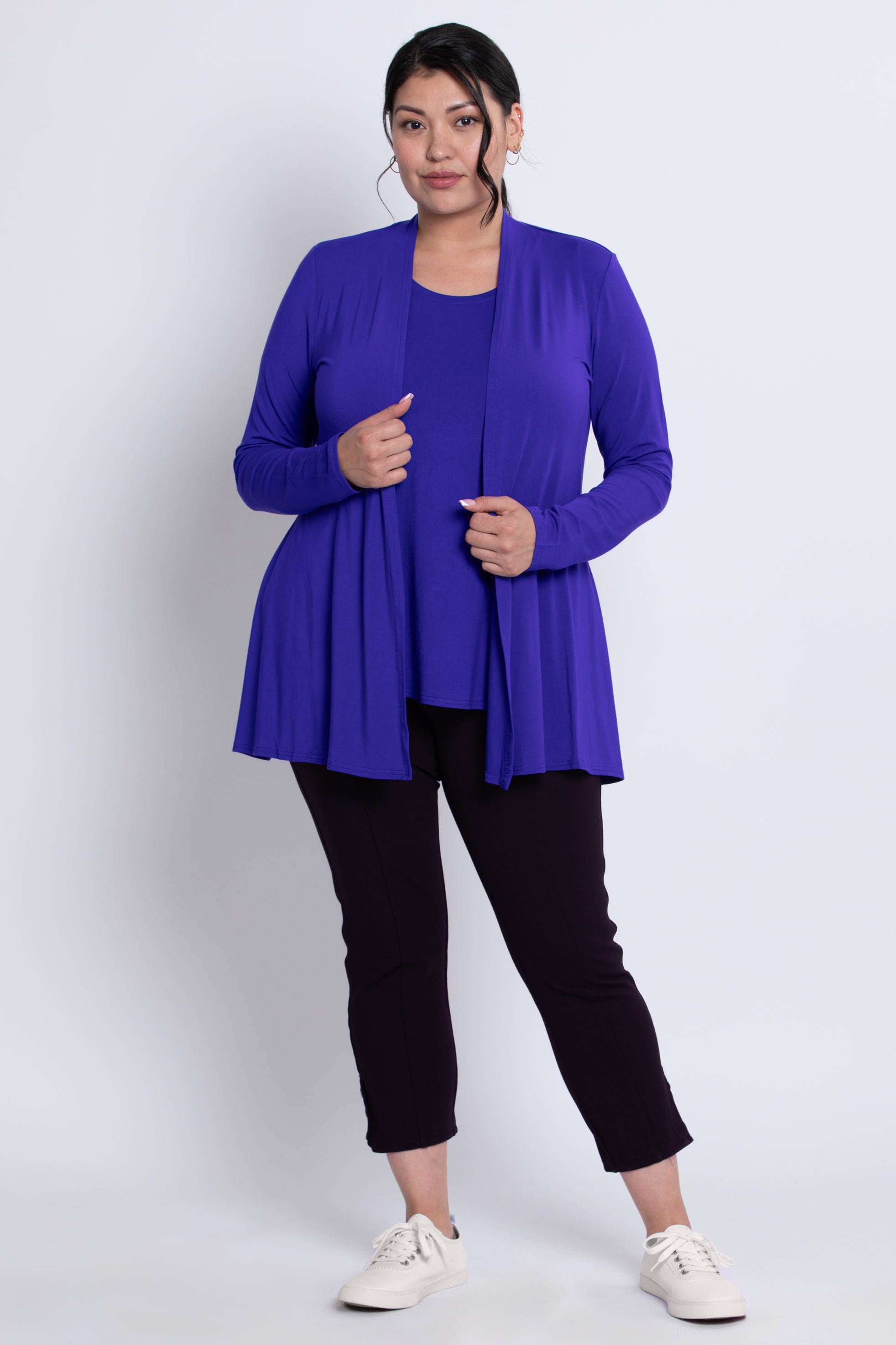 Premium Chopra Jacket for Women - Soft Violet Bamboo Fabric - Lightweight & Breathable for Yoga, Travel & Outdoor Activities