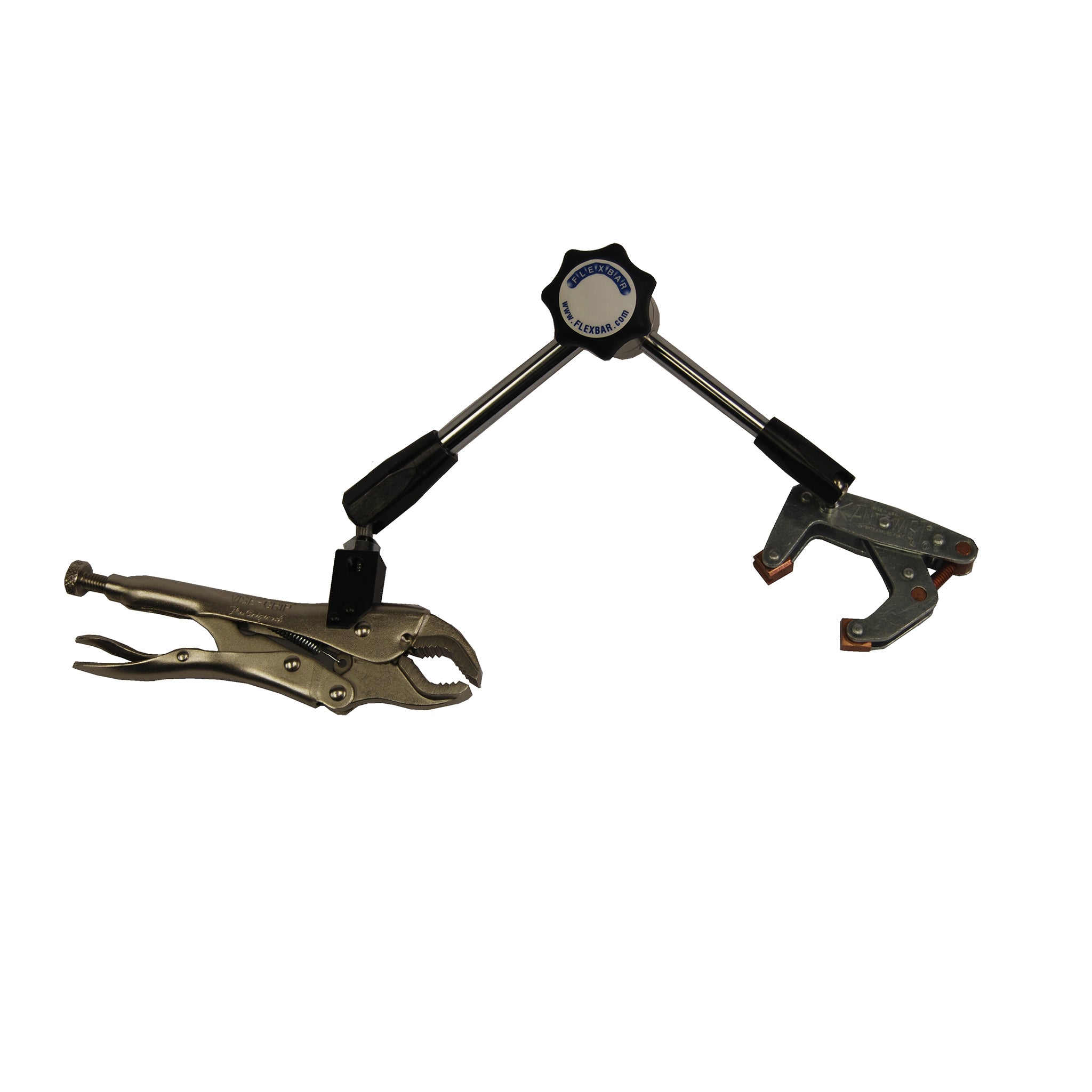 Flexbar® Extra Hand Dual Arm Support Tool (2 Capacity) - Perfect for DIY Projects, Home Repairs, and Workshop Assistance