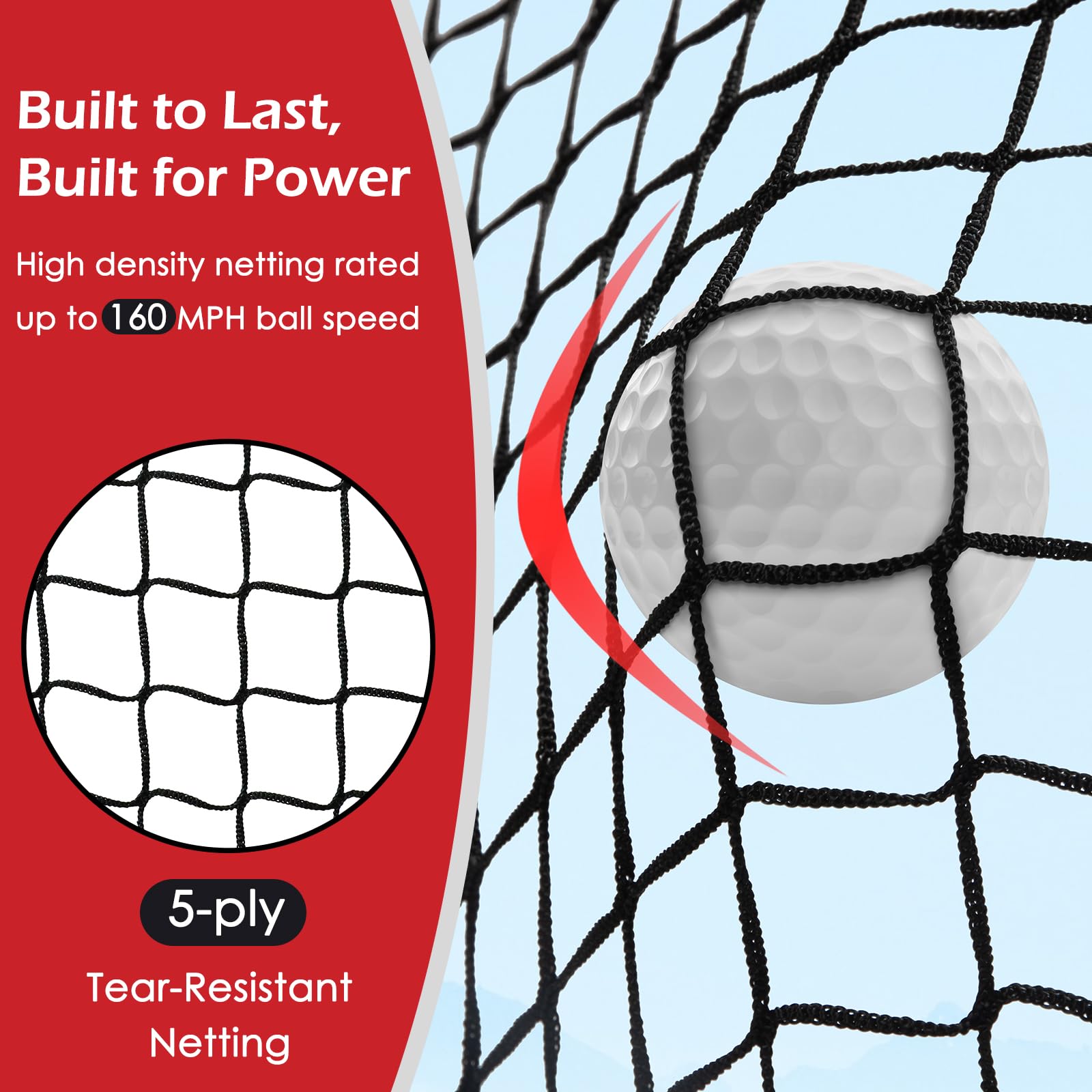 10x7ft Heavy Duty Golf Practice Net with Mat, Target Cloth, 8 Tees & 6 Balls - Portable Backyard Driving & Chipping Training for Indoor/Outdoor Use | Perfect for Home, Garage & Golf Course Practice