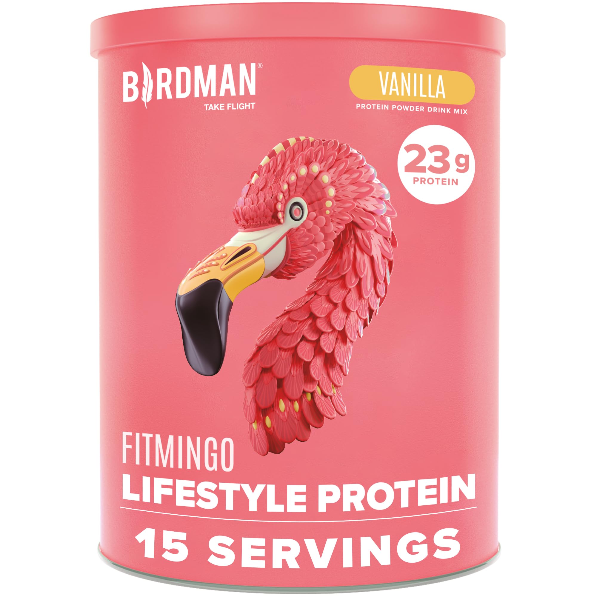 Fitmingo Vegan Protein Powder with Inositol, Collagen Boosters & Hyaluronic Acid | 23g Plant-Based Vanilla Protein, Low Carb, Dairy Free, Gluten Free | Supports Muscle Recovery & Healthy Skin - Perfect for Smoothies, Baking & Post-Workout Nutrition