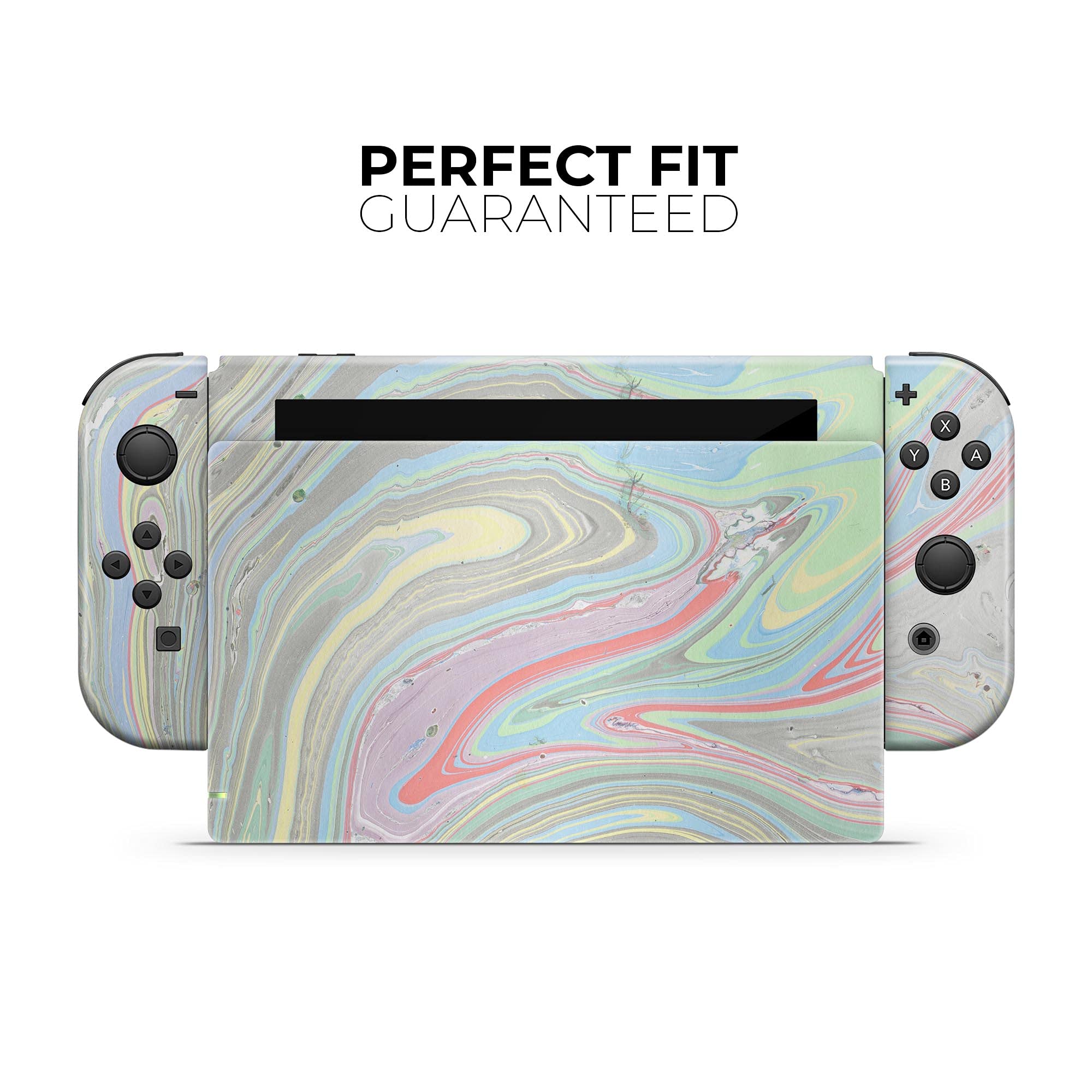 Nintendo Switch Dock Skin Cover - Scratch-Resistant Removable Vinyl Wrap with Marble Swirl Design | Protective Decal for Gaming Setup & Home Decor