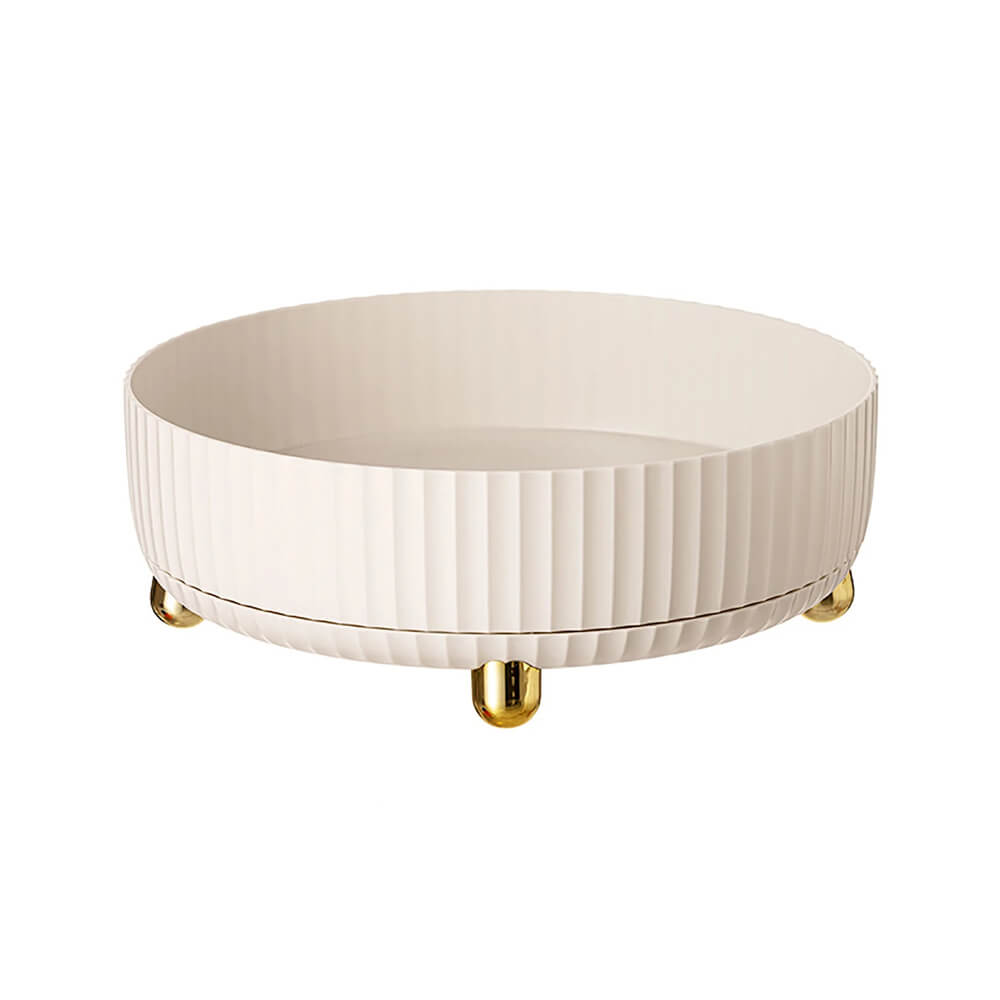 Non-Slip Lazy Susan Turntable - 12 Inch Round Rotating Tray for Kitchen, Dining Table, Spice Organization & Party Serving - Durable Plastic with Non-Skid Base