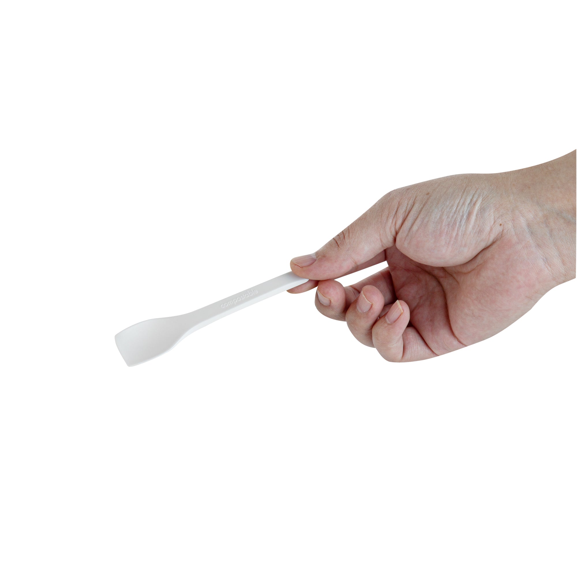 Eco-Friendly White CPLA Compostable Ice Cream Spoons - Heat Resistant, Biodegradable (1000 Count Bulk Box) - Perfect for Ice Cream Shops, Dessert Cafes & Catering Events