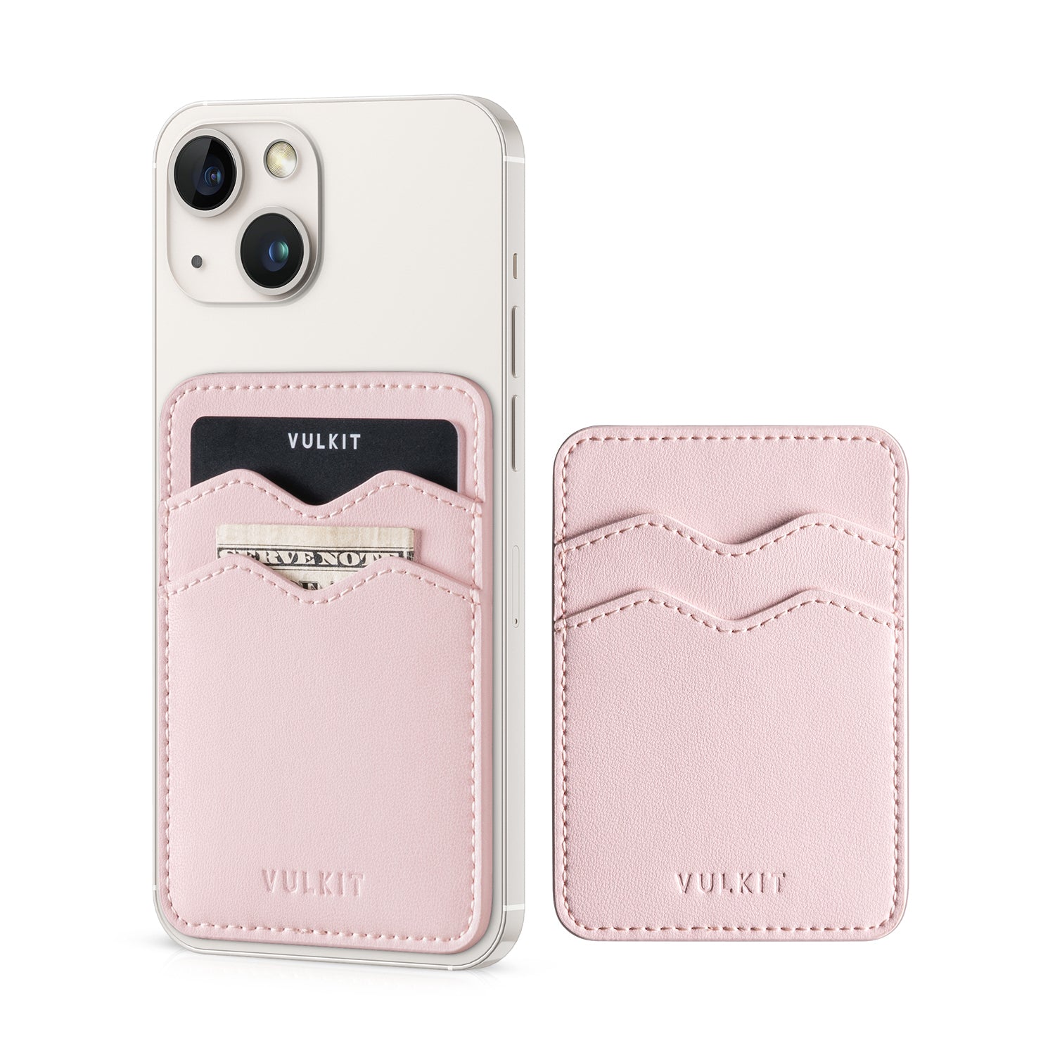 VPA100 Slim Leather Adhesive Phone Card Holder - RFID Blocking Wallet for iPhone, Samsung & Smartphones - Perfect for Travel, Work & Everyday Use