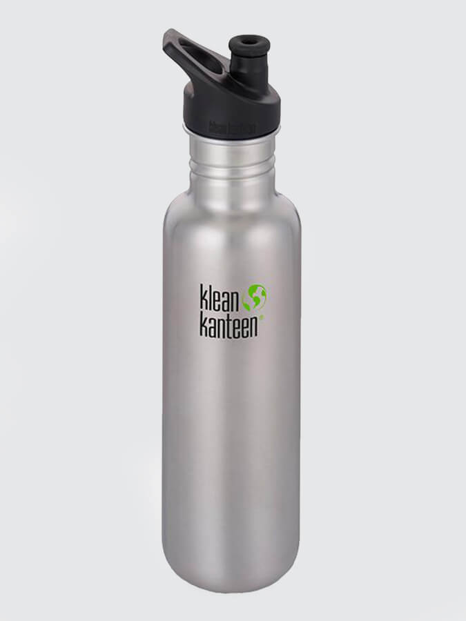 Klean Kanteen 800ml Classic Stainless Steel Water Bottle - Eco-Friendly, Leak-Proof for Hiking, Gym & Everyday Use