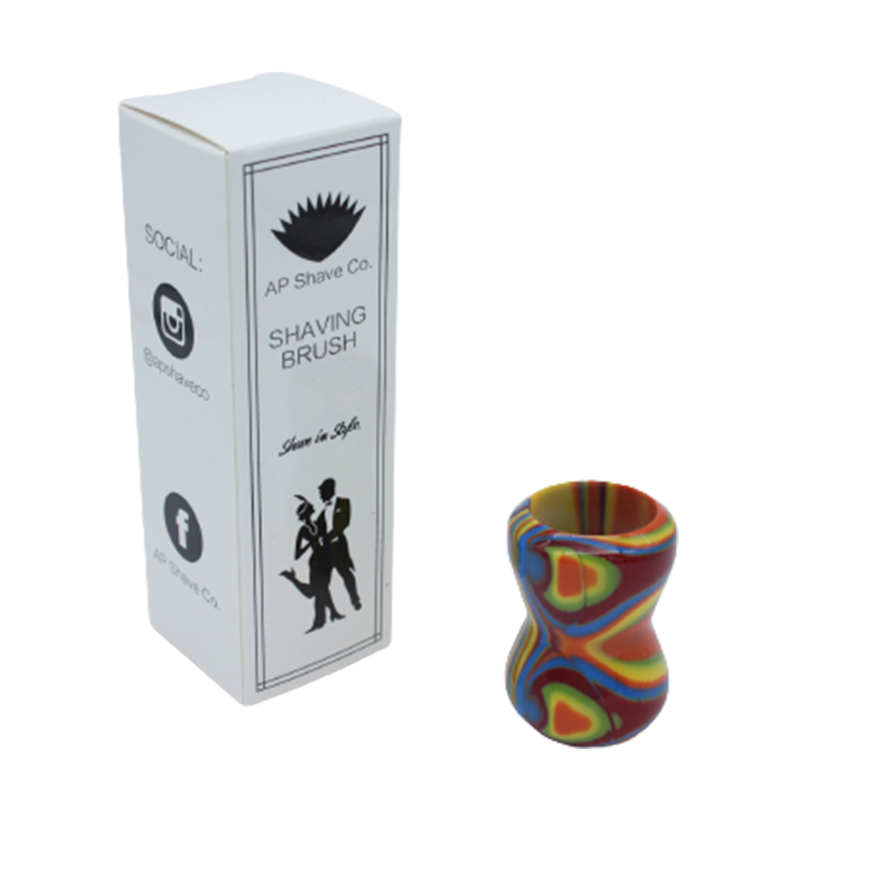 Premium Handcrafted Disco Shaving Brush Handle - Fits 24mm & 26mm Knots - Perfect for Wet Shaving & Grooming Gifts for Men