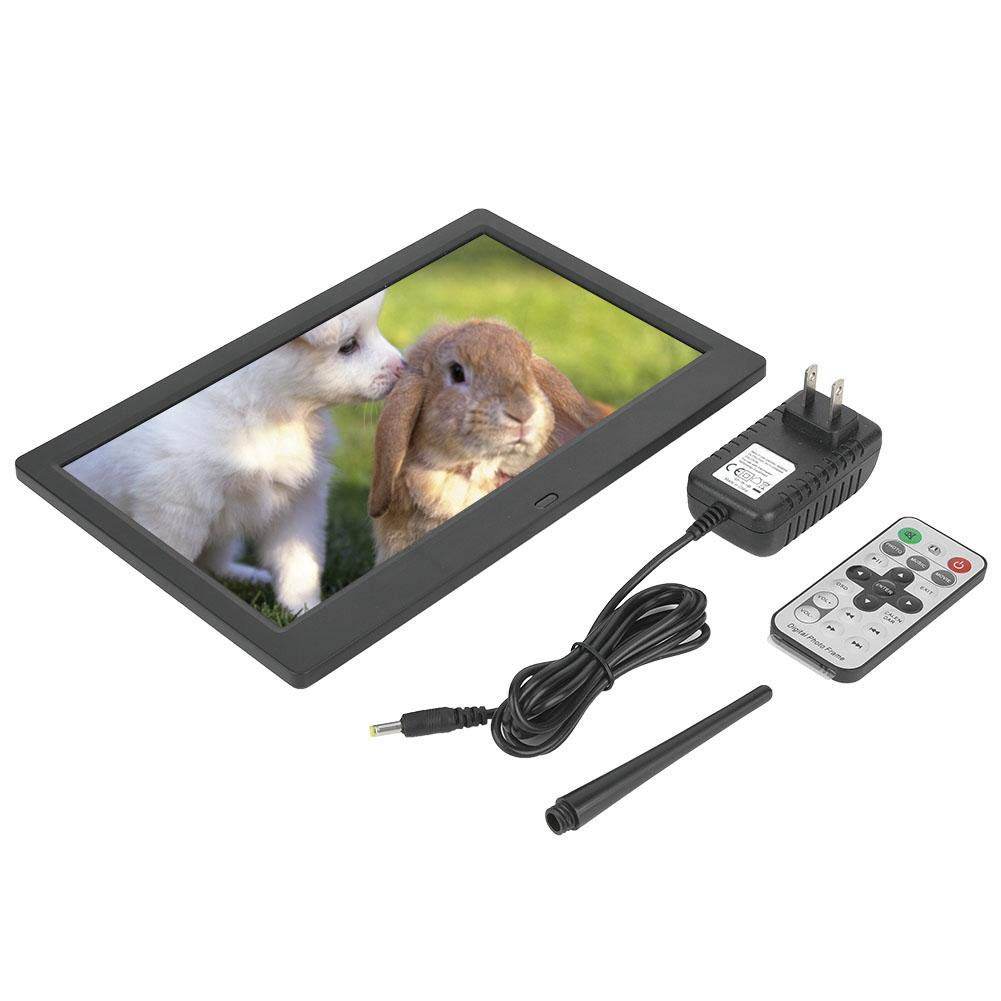 10 Inch Digital Photo Frame with 1024x600 HD TFT Screen - Remote Control, Video/Music Player, Calendar & Alarm Clock - Perfect for Home, Office Decor & Gifts (White) | Ideal for Family Memories, Wall Display & Smart Home Setup