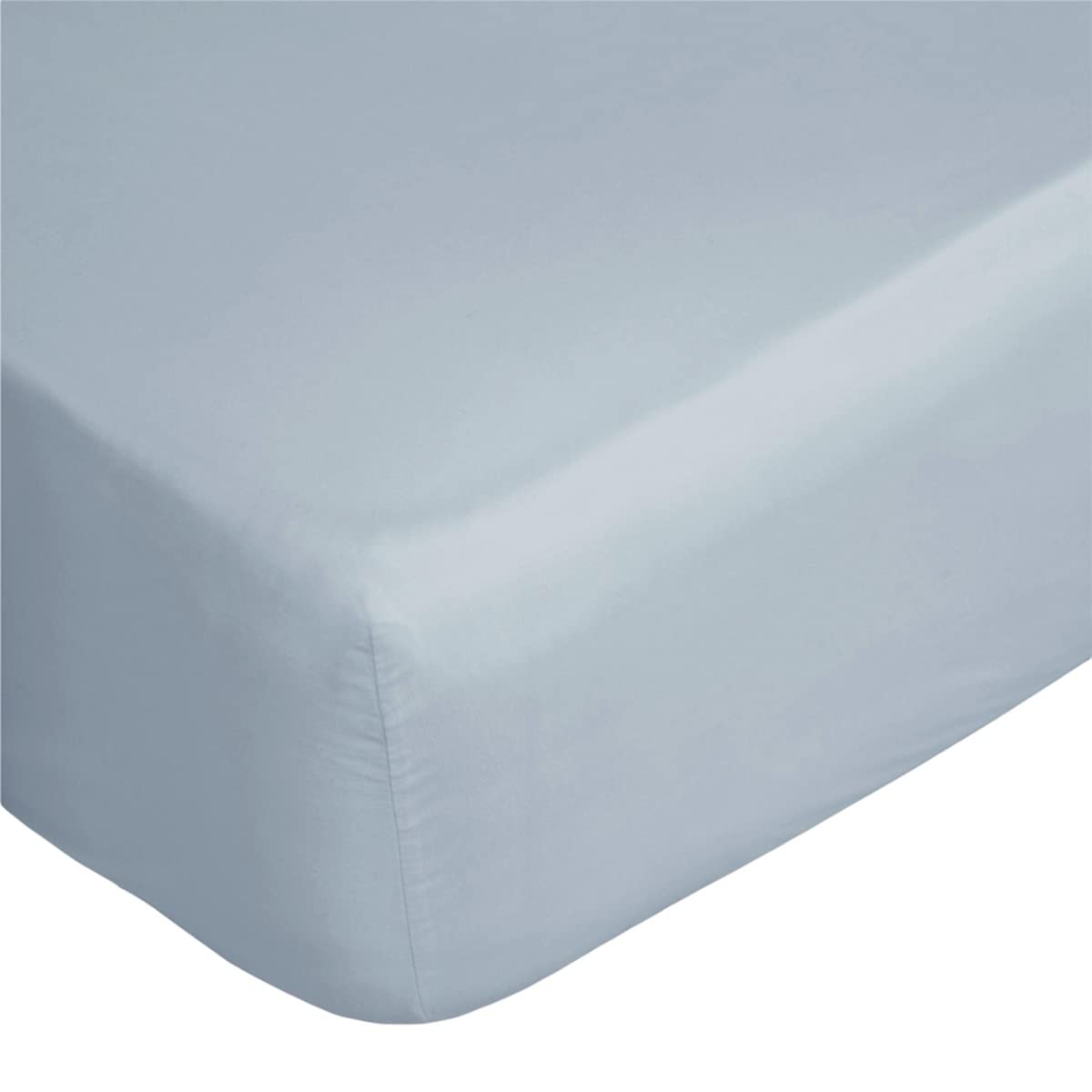 Belledorm 400 Thread Count Egyptian Cotton Fitted Sheet - Full Size, Duck Egg Blue - Luxury Soft Bedding for Comfortable Sleep & Hotel Style Bedroom Decor