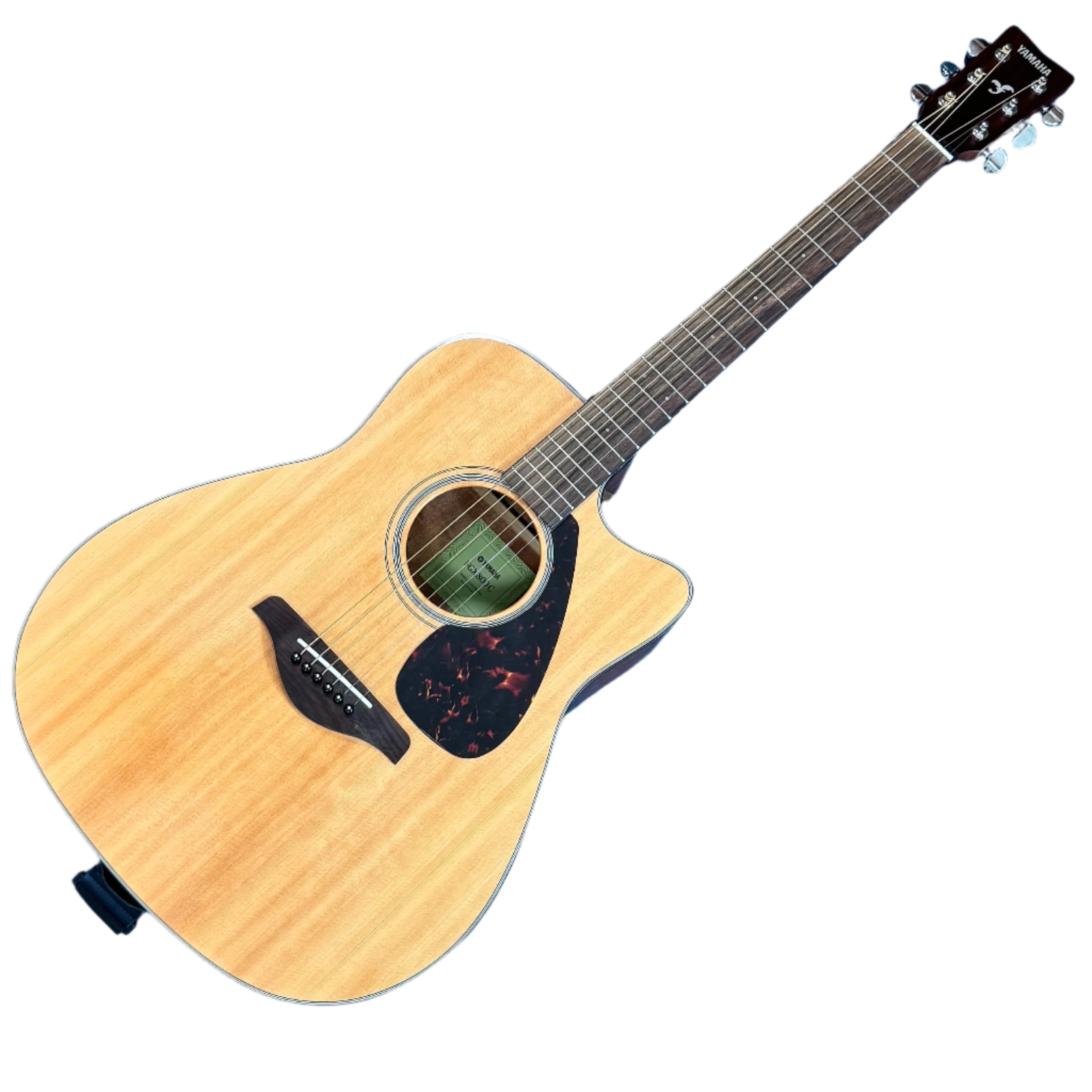 Yamaha FGX800C Solid Top Acoustic-Electric Guitar with Cutaway & Onboard Electronics - Perfect for Live Performances, Studio Recording & Traveling Musicians
