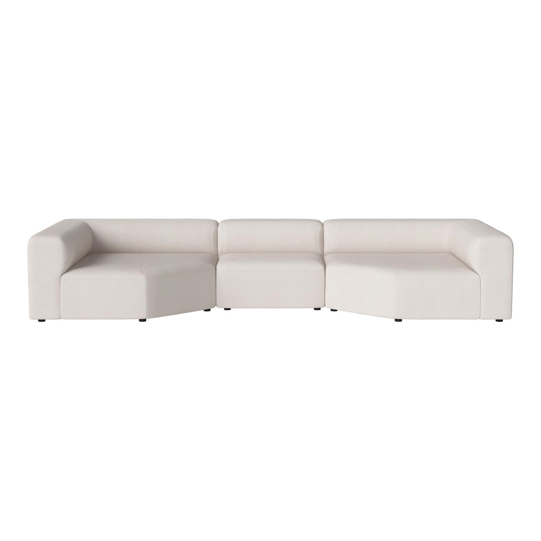 Modern 3-Seater Corner Sofa with Large Chaise Lounge - Perfect for Living Room, Lounge, and Family Room Comfort