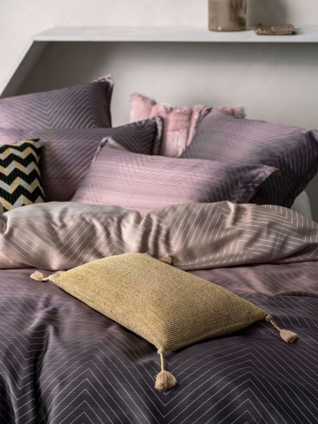 Linen House Filament Plum Quilt Cover Set - Soft & Breathable Queen Size Bedding for Cozy Bedroom Decor