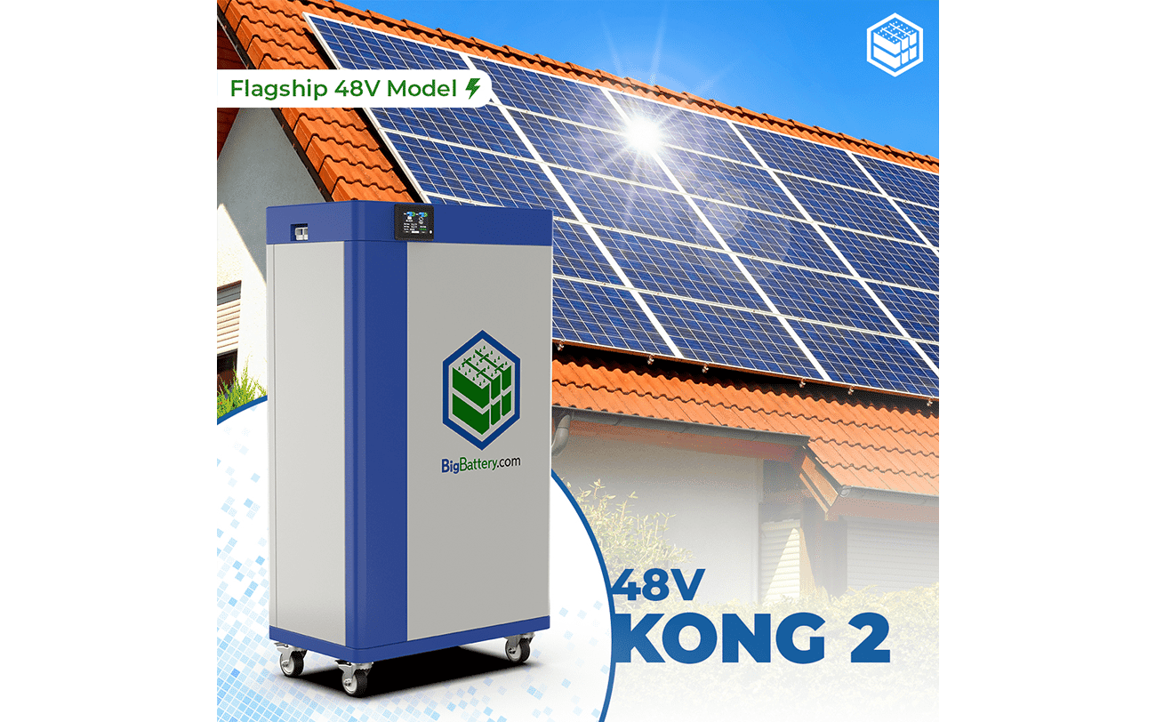 48V KONG 2 LiFePO4 Battery - 233Ah 12kWh Lithium Iron Phosphate Deep Cycle Battery for Solar Systems, RVs, and Off-Grid Power Storage