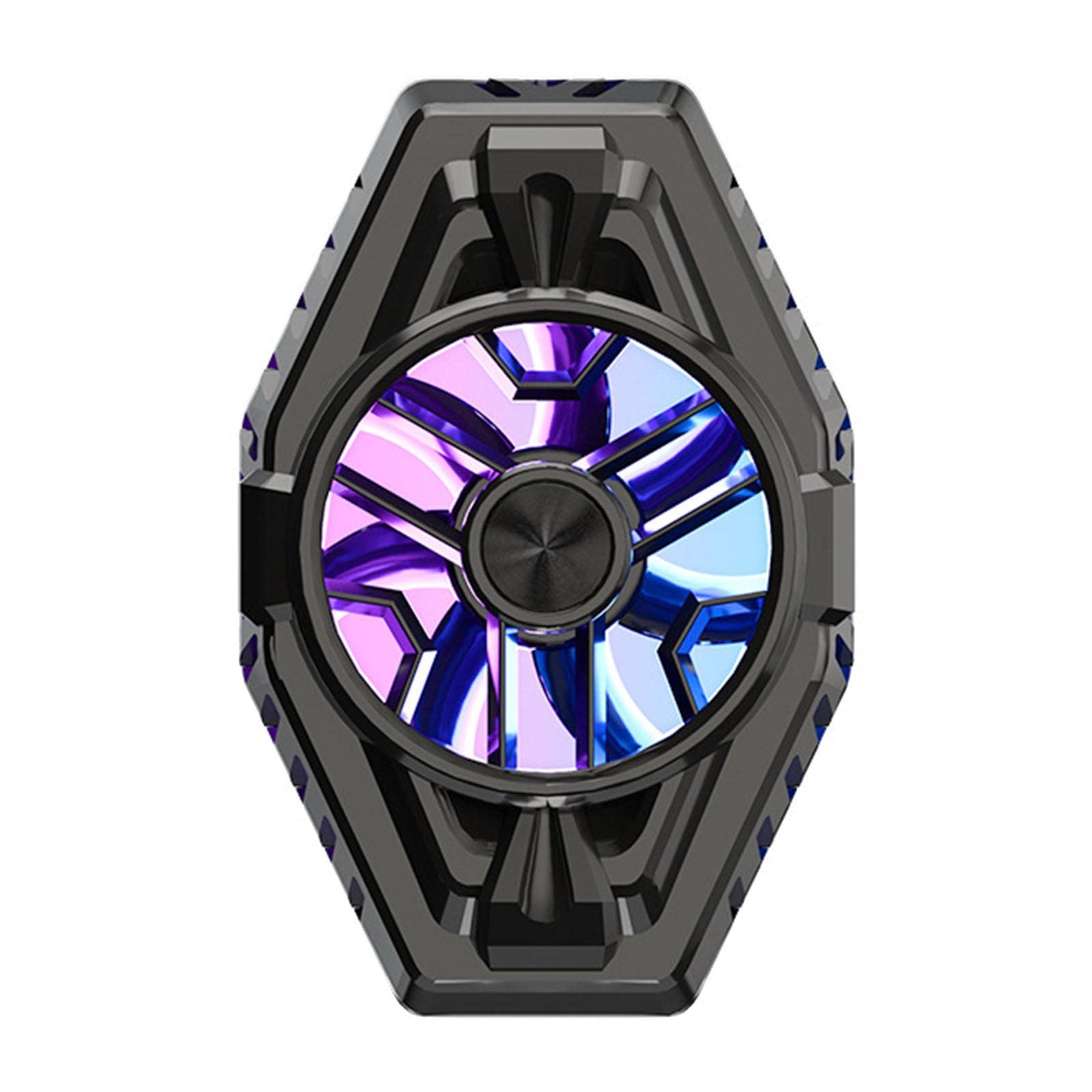 Rechargeable Phone Cooler - 3-Second Fast Cooling Fan for Mobile Phones | Gaming & Video Streaming Accessory | Portable Radiator for iPhone & Android (Black)