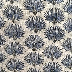 READY TO SHIP Bastideaux Sea Bloom Lapis Blue Floral Print Dress - Perfect for Beach Vacations, Summer Parties & Boho Chic Outfits