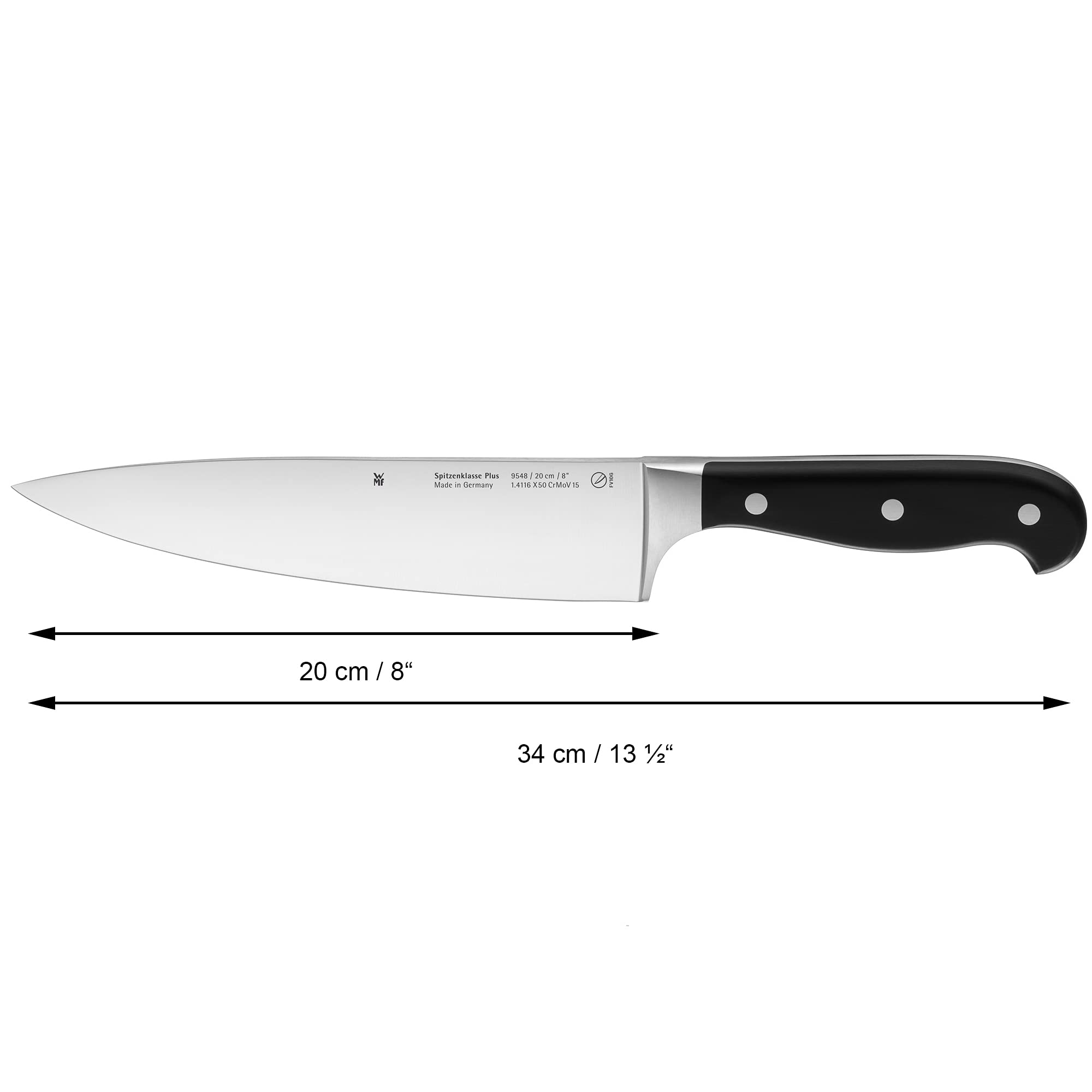 Premium WMF Knife Sets - Spitzenklasse Plus Performance Cutlery for Professional Chefs & Home Cooking | Sharp German Stainless Steel Knives for Slicing, Dicing & Food Prep