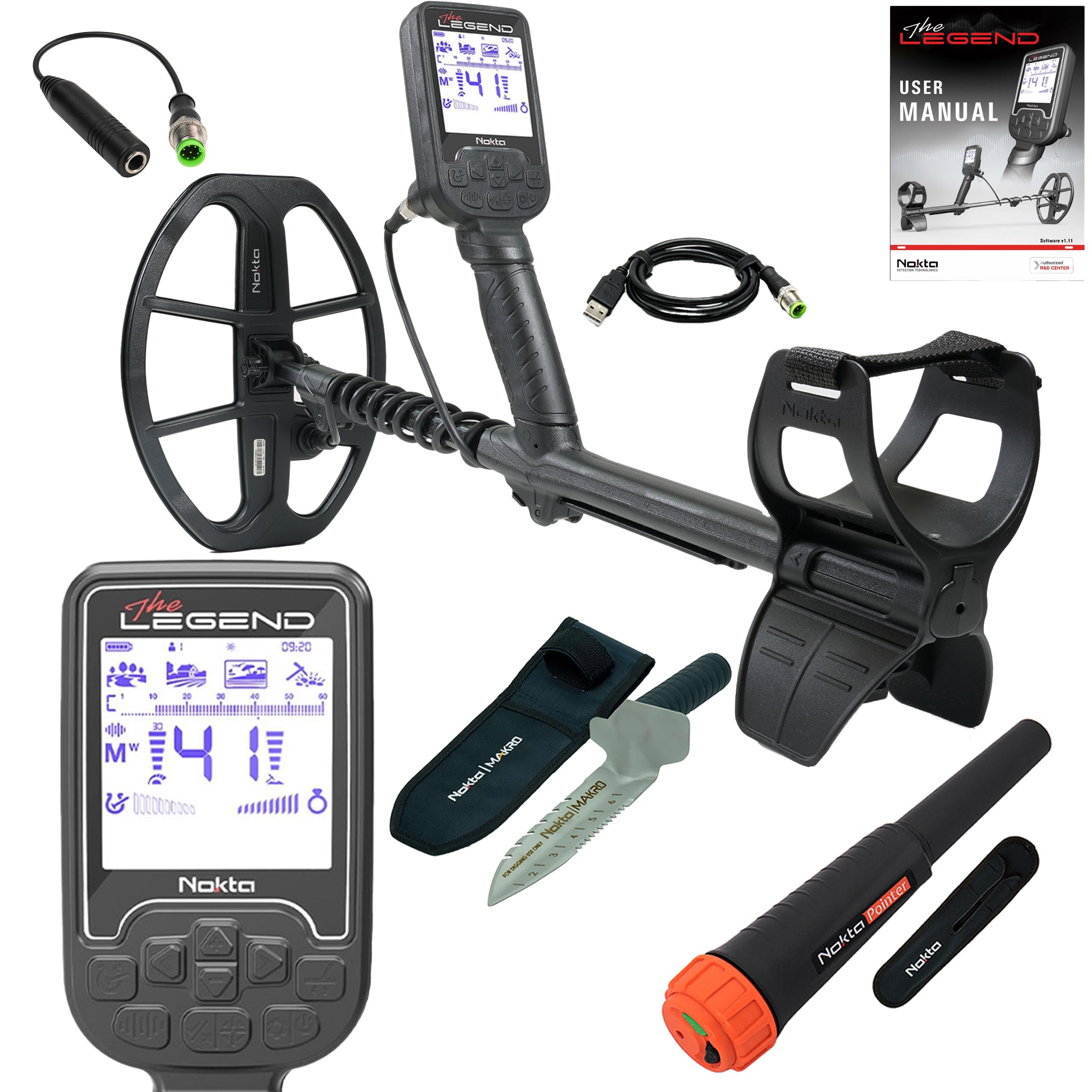 Nokta The Legend SMF Metal Detector with LG30 12