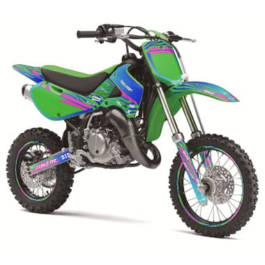 2000-2025 Kawasaki KX 65 TIGRE Black Senge Graphics Complete Kit with Rider I.D. - Motocross Decal Sticker Set for Dirt Bike Racing & Off-Road Riding