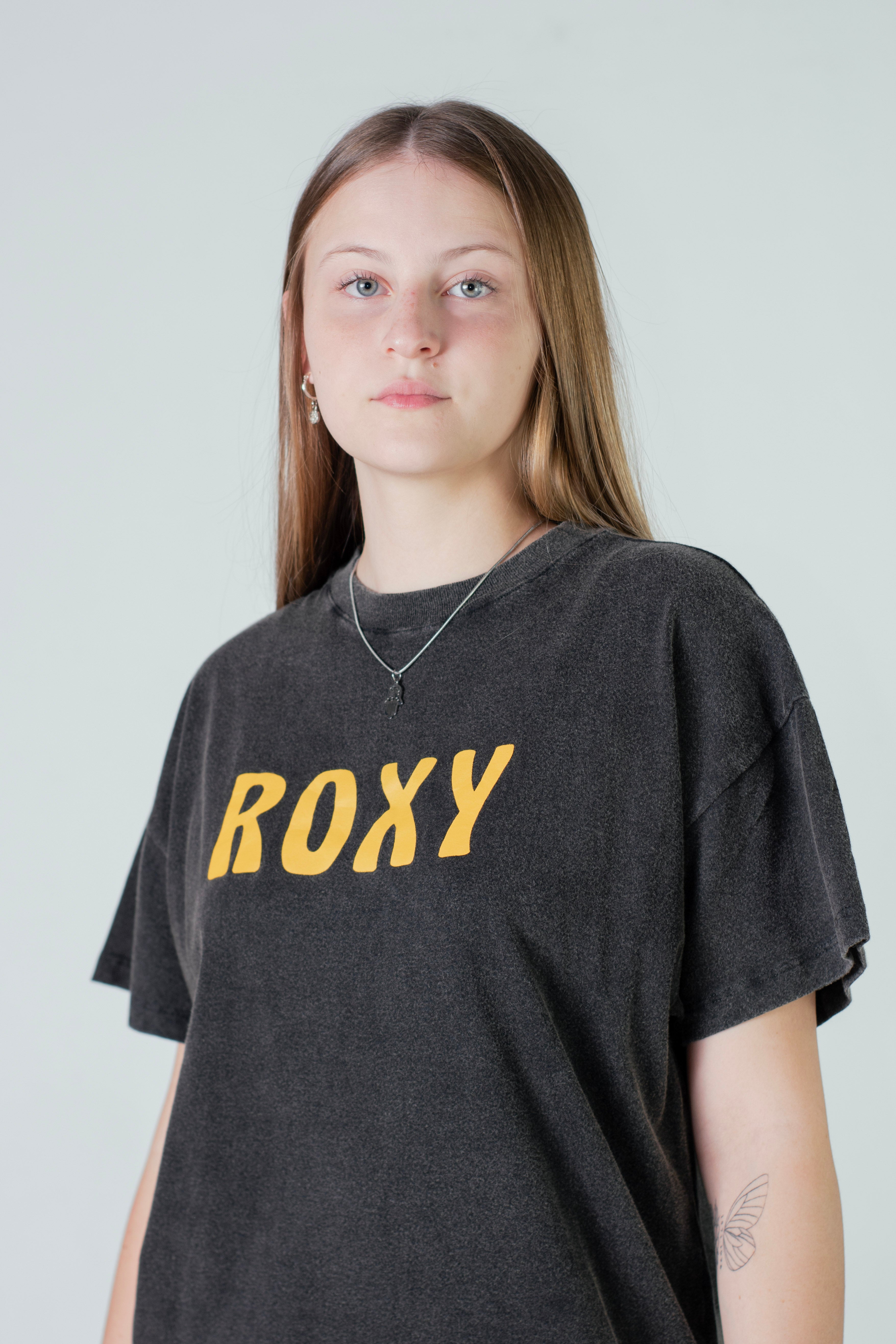Roxy Women's Shift Oversized T-Shirt - Soft Cotton Love Graphic Tee for Casual Wear & Street Style | Perfect for Everyday Outfits, Beach Days & Music Festivals