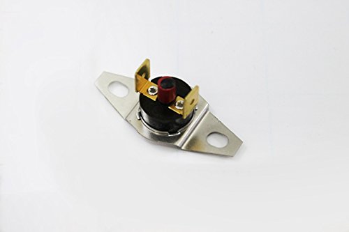 HVAC Push Button Rollout Switch - Sterling 11J11R04849-003 Black Manual 1-Way Surface Mount Normally Open with Screw Terminals | Ideal for Furnace Safety Controls & HVAC System Maintenance