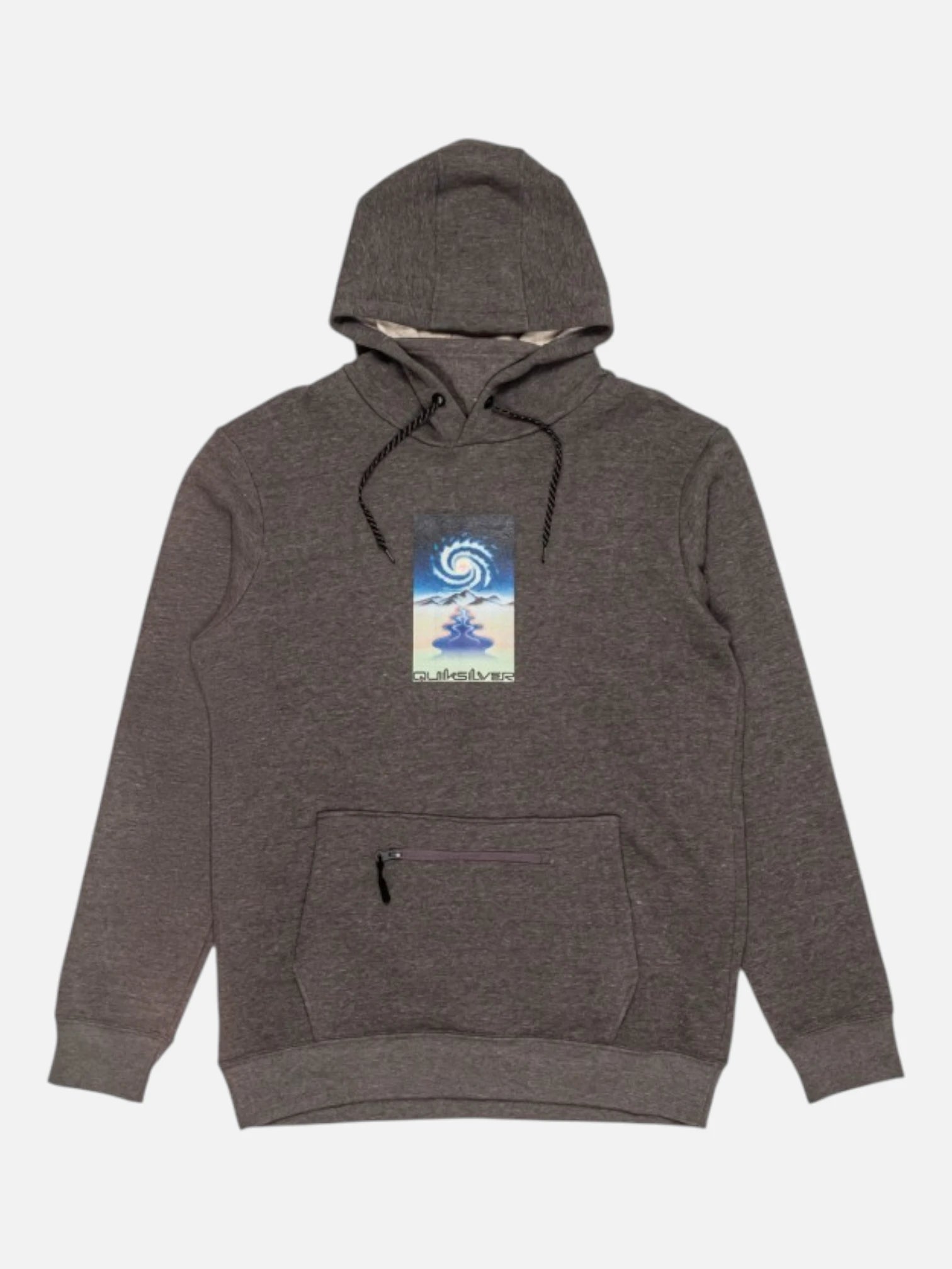 Quiksilver Men's Big Logo Tech Snow Jacket - Dark Gray | Waterproof Winter Coat for Skiing & Snowboarding