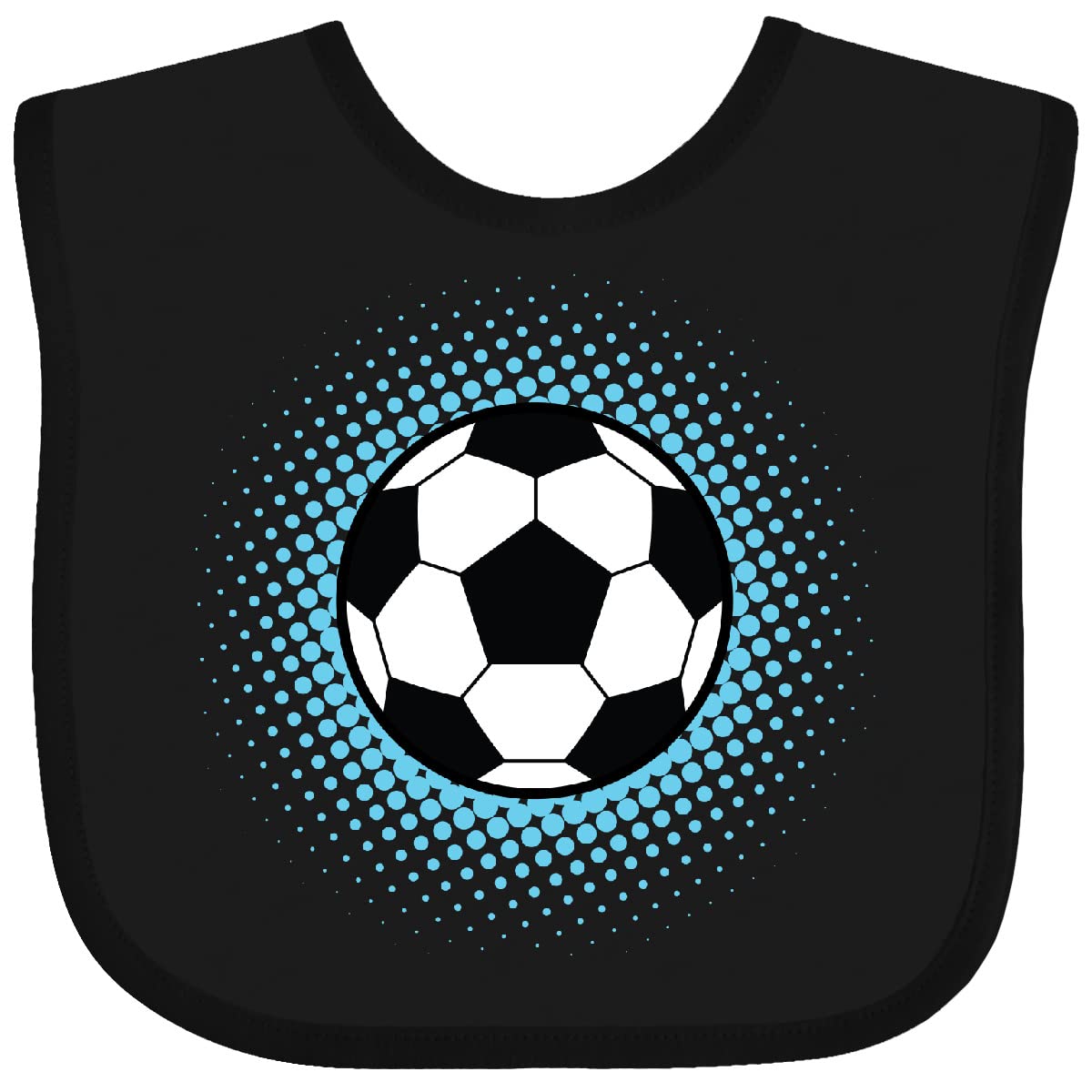 Inktastic Soccer Player Gift Fan Baby Bib - Soft & Absorbent Drool Bib for Soccer Lovers, Infants & Toddlers - Perfect for Game Day, Training & Playtime