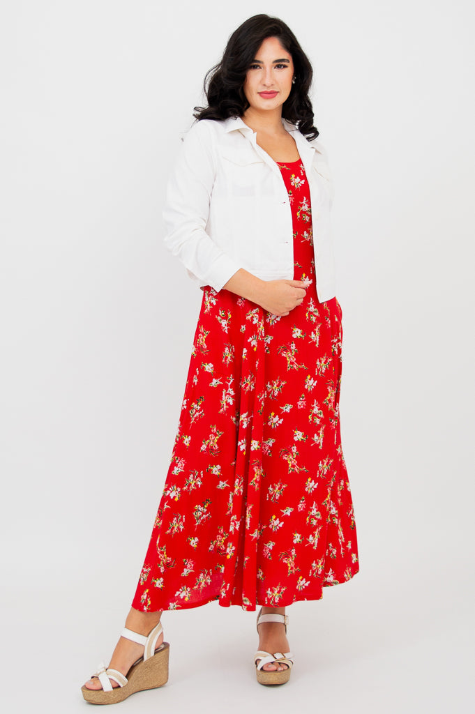 Colleen Jacket - White Linen Bamboo Blend Women's Lightweight Summer Jacket for Casual Outings & Beach Cover-Up