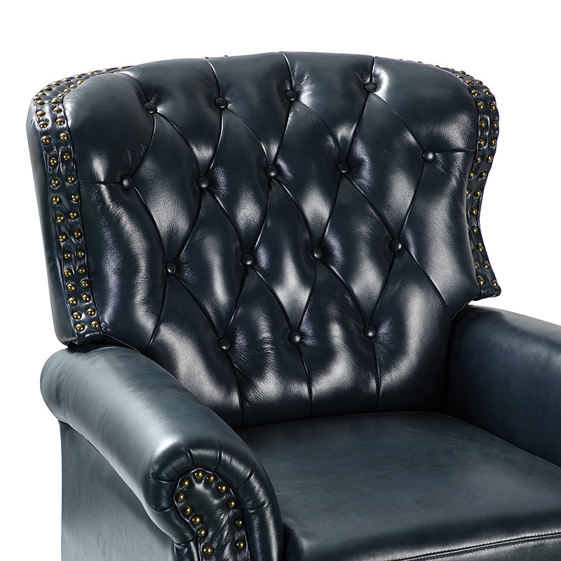 Premium Genuine Leather Oversized Recliner Chair for Living Room - Comfortable Lounge Chair for Home Theater, Reading Nook & Relaxation